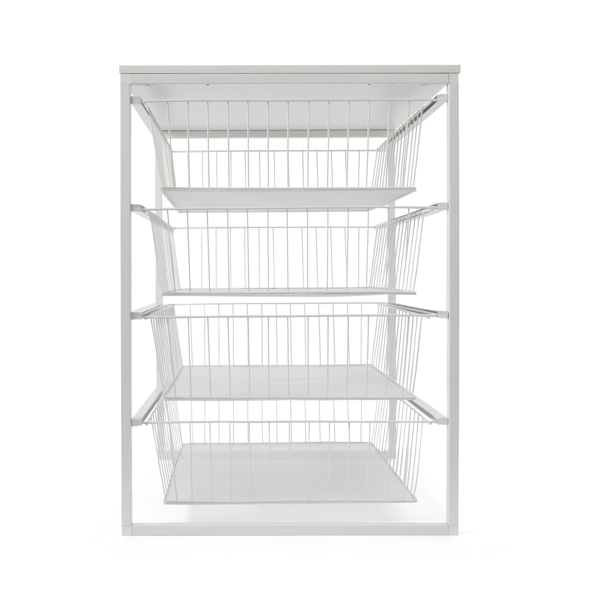 6 Mesh and Wire 4 Drawer Unit - White, 6 of 10