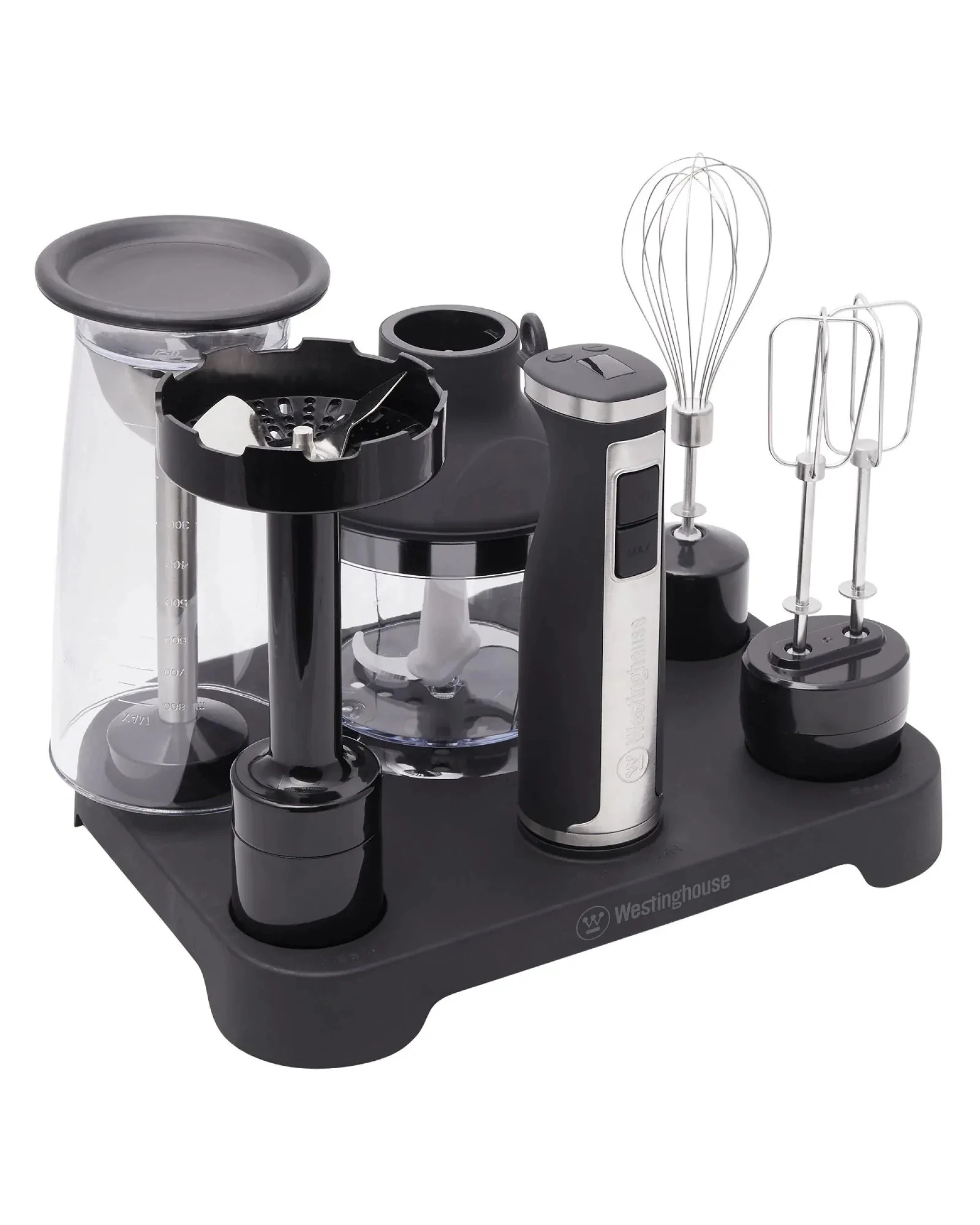 10 Westinghouse 350W Multi-Function Stick Mixer Set with Lock-In Stand, 10 of 10
