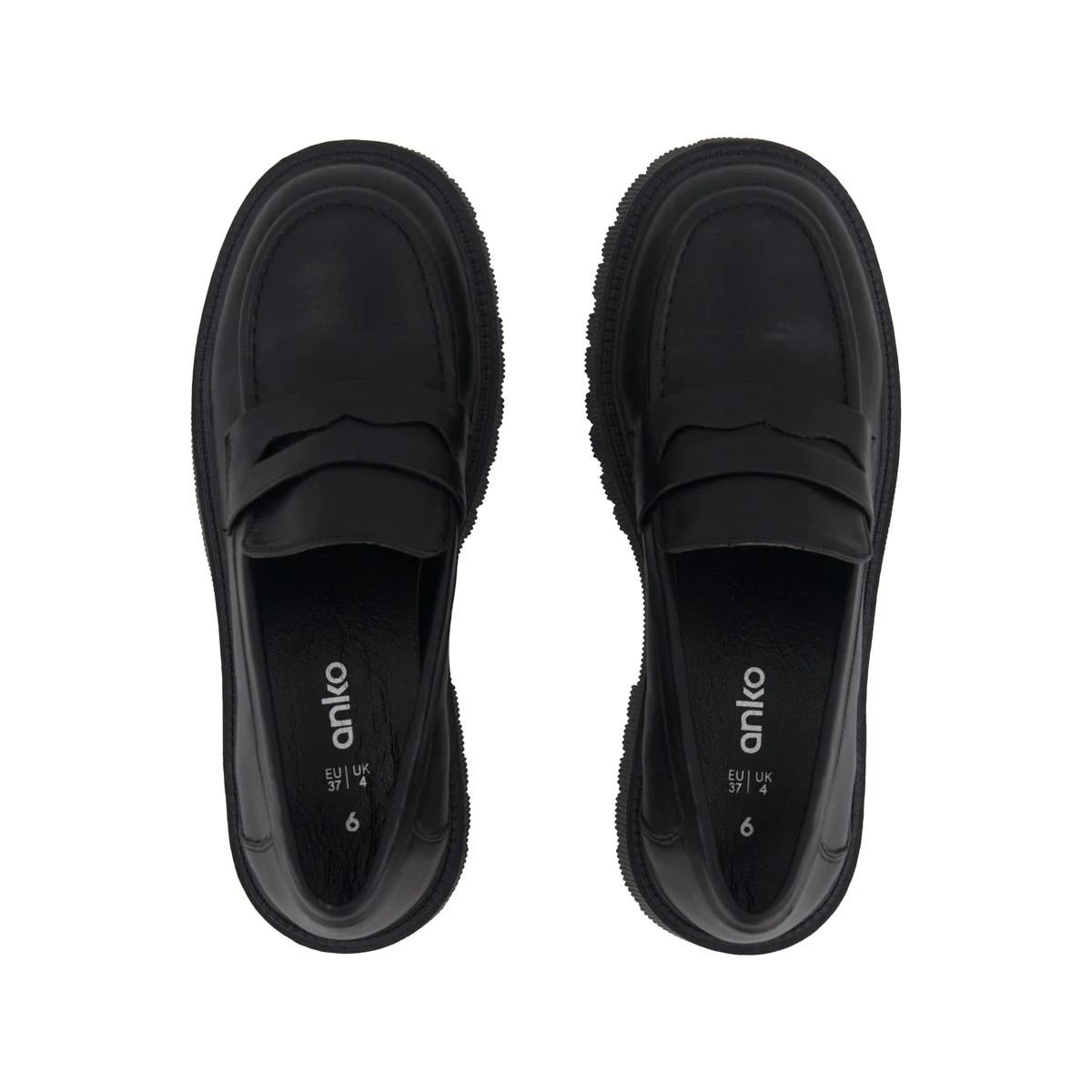 3 Saddle Chunky Loafers Black, 3 of 5