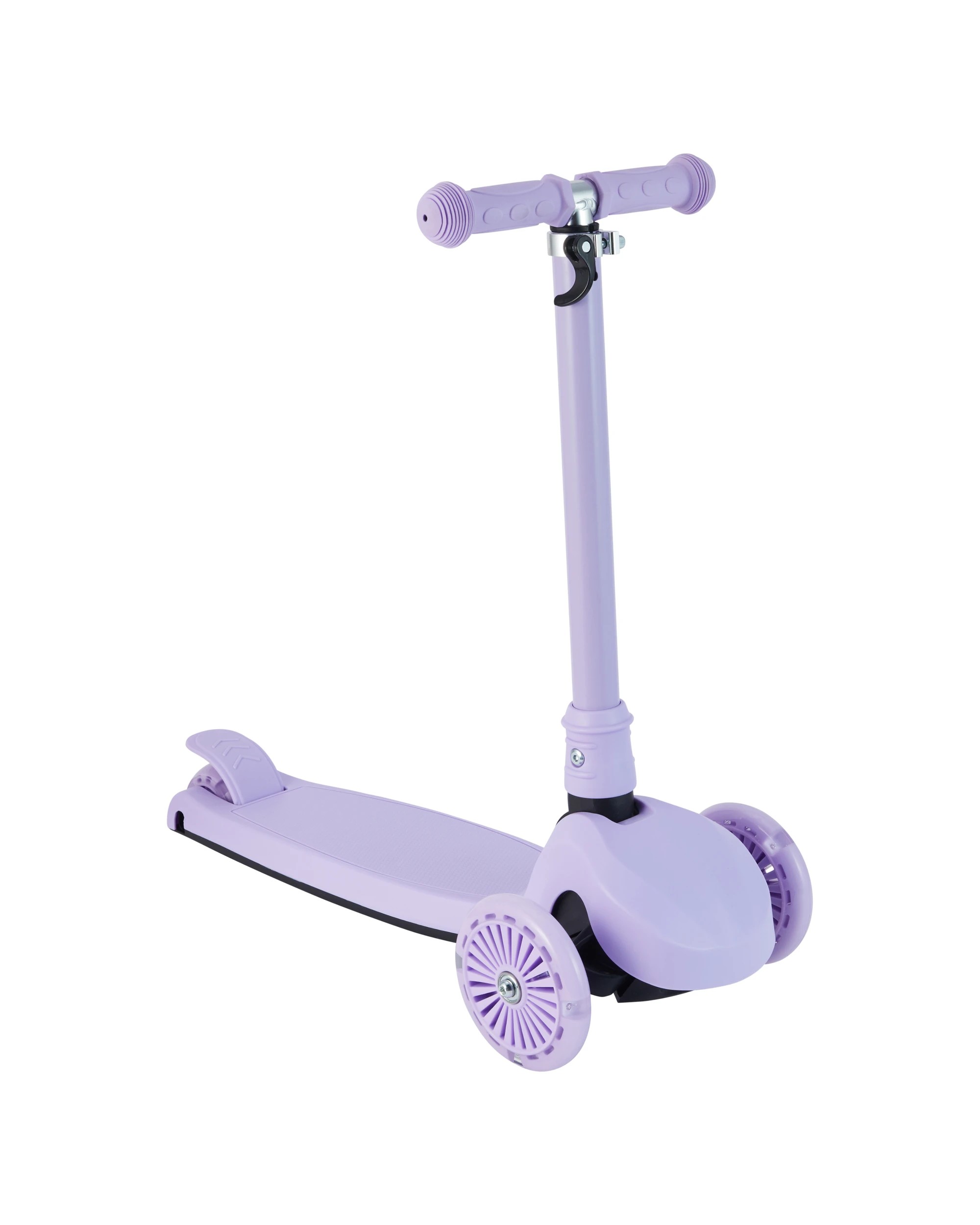 1 Light Up Wheel Tilt and Turn Scooter - Lilac, 1 of 7