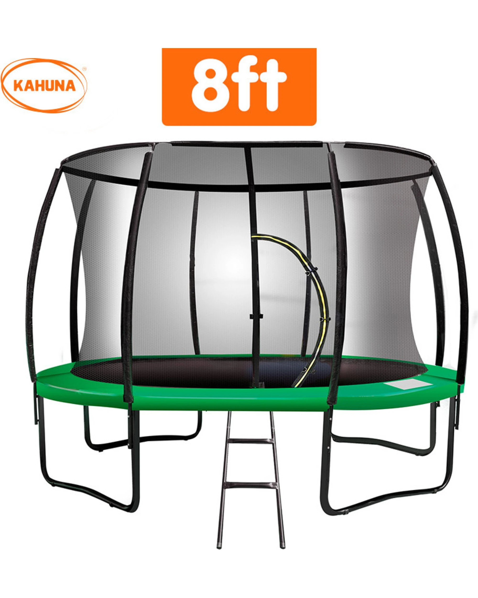 3 Kahuna Trampoline 8 ft Outdoor Round - Green, 3 of 8