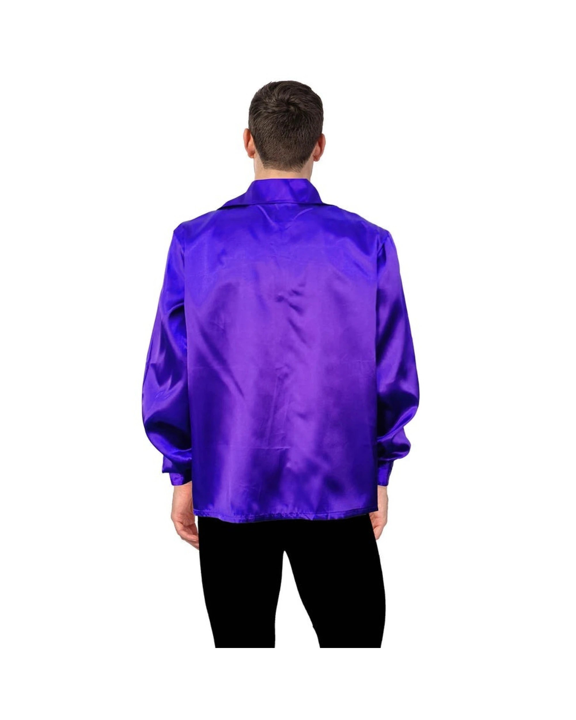 2 BR Costumes Men's 70s Disco Shirt Costume with Long Sleeves, 2 of 3