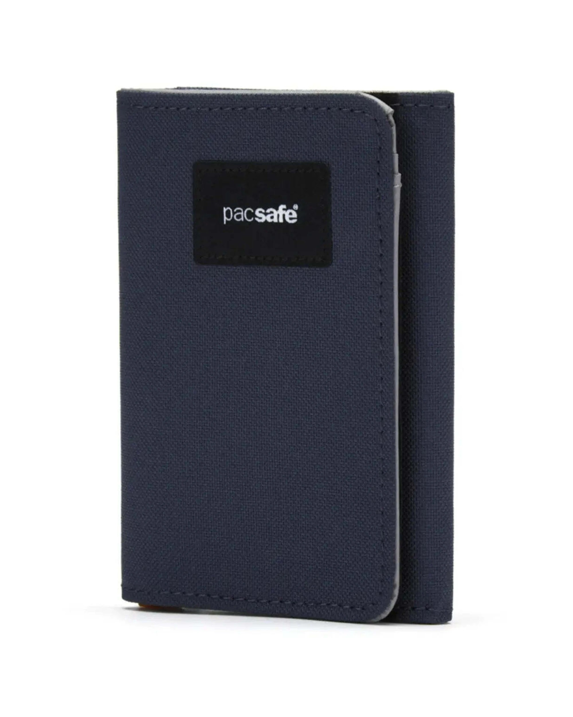 1 Pacsafe RFIDsafe Trifold Wallet RFID Blocking Recycled Slim Profile Coastal - Red, 1 of 7