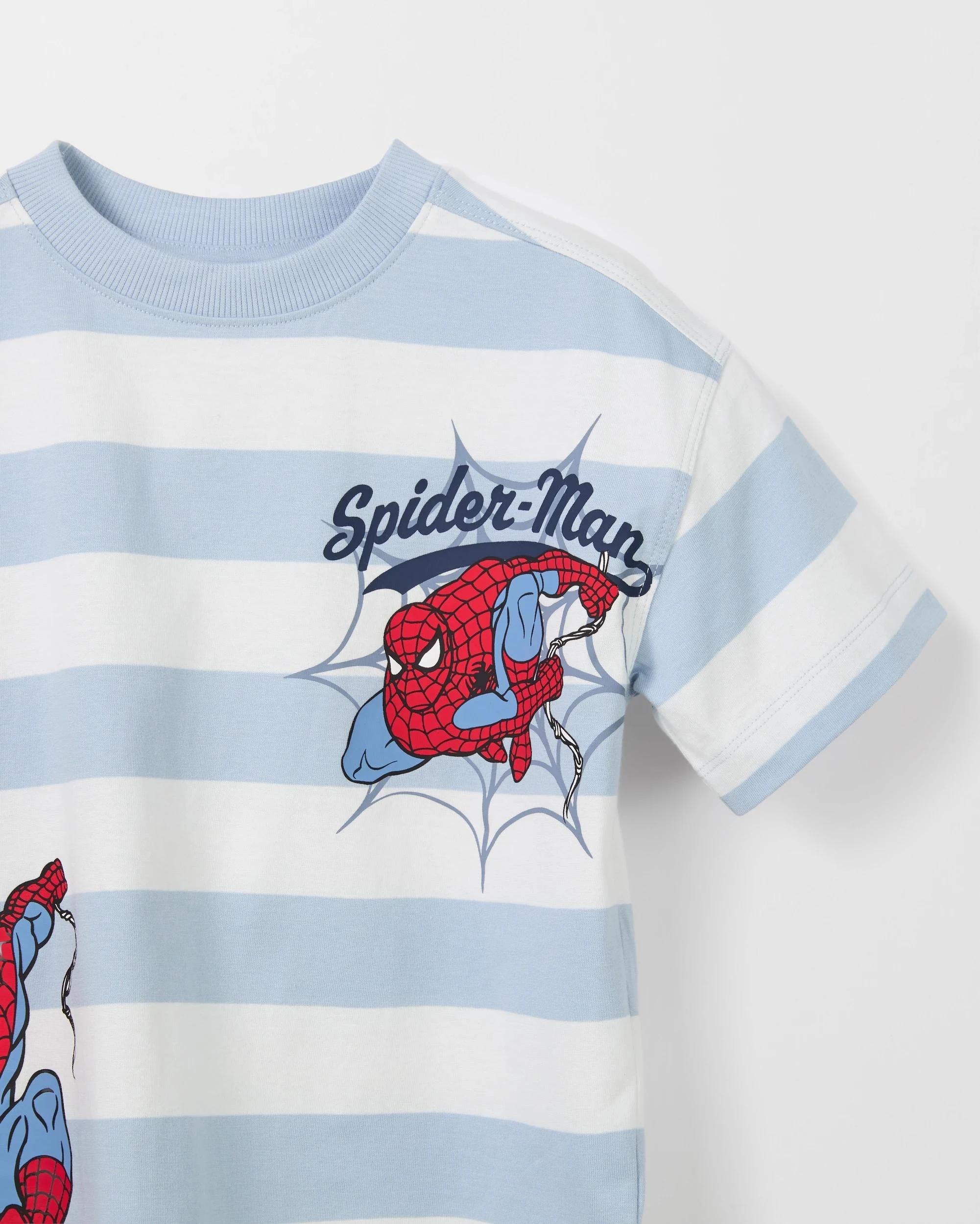 2 Disney Marvel Spider-Man Australian Cotton Oversized T-Shirt CREAM, 2 of 2