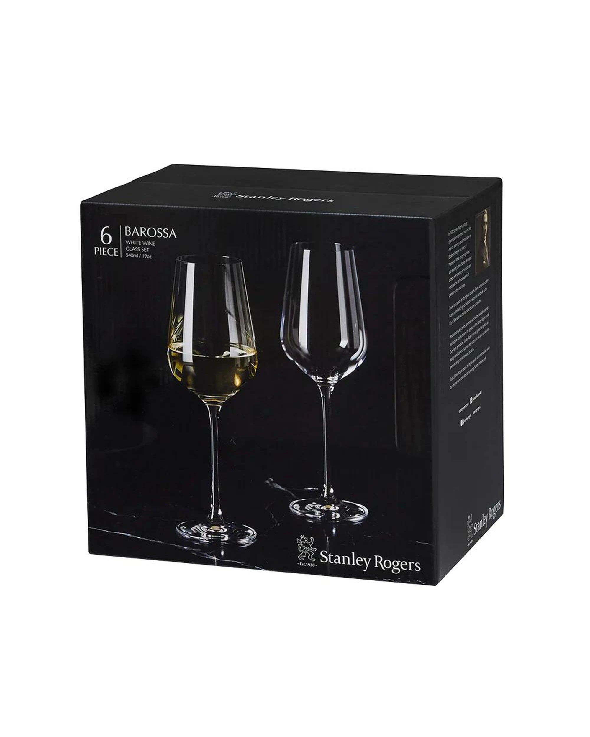 1 Stanley Rogers Barossa White Wine Glass 540ml  Set of 6 - Clear, 1 of 4