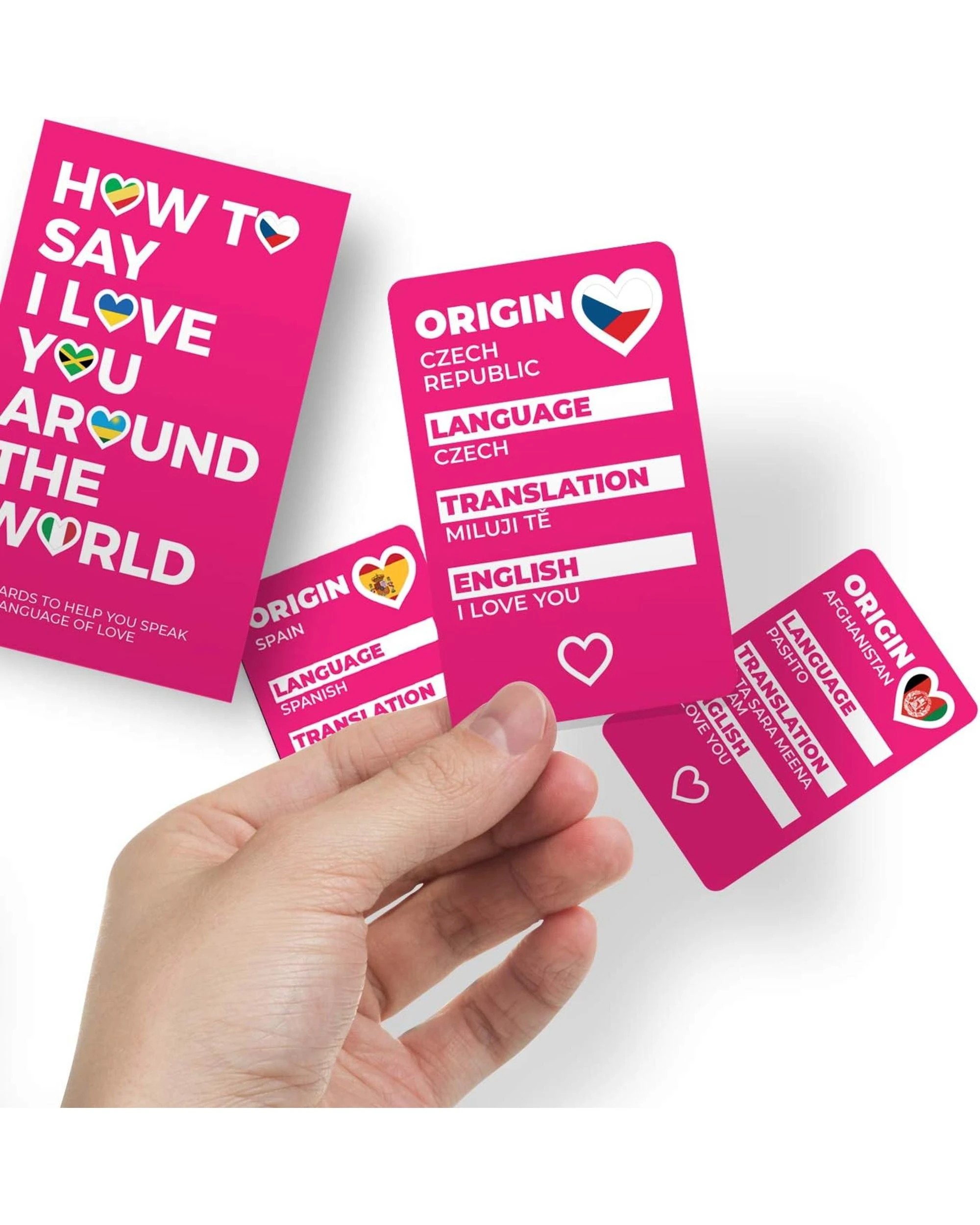 2 How to Say I Love You Around The World Cards, 2 of 4