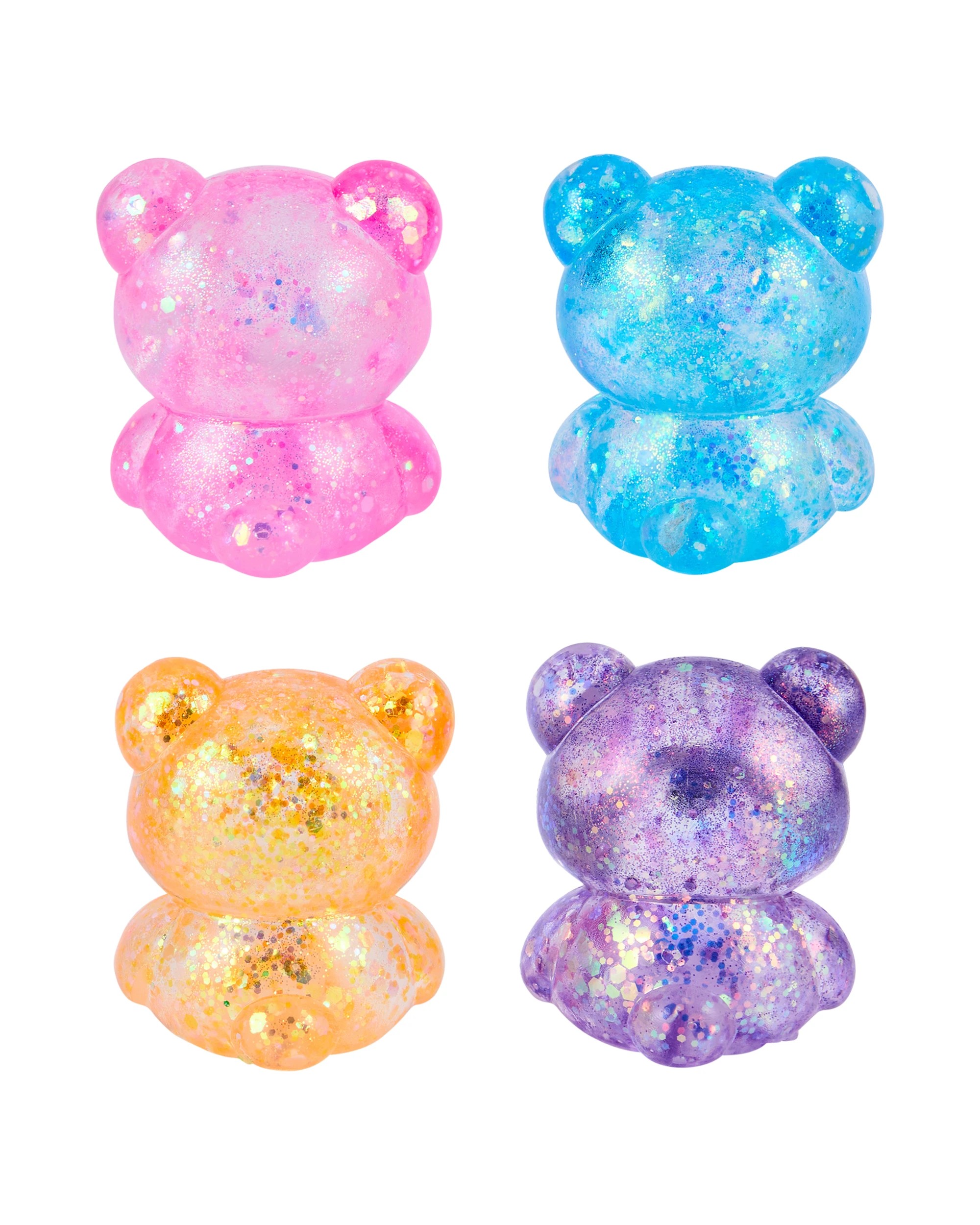 3 4 Piece Squishy Sparkly Bears, 3 of 4