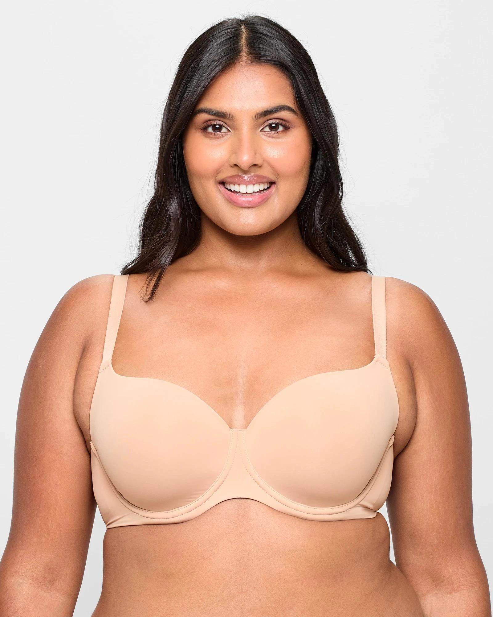 1 Target Plus Size T-Shirt Bra - Mila LATTE, 1 of 2
