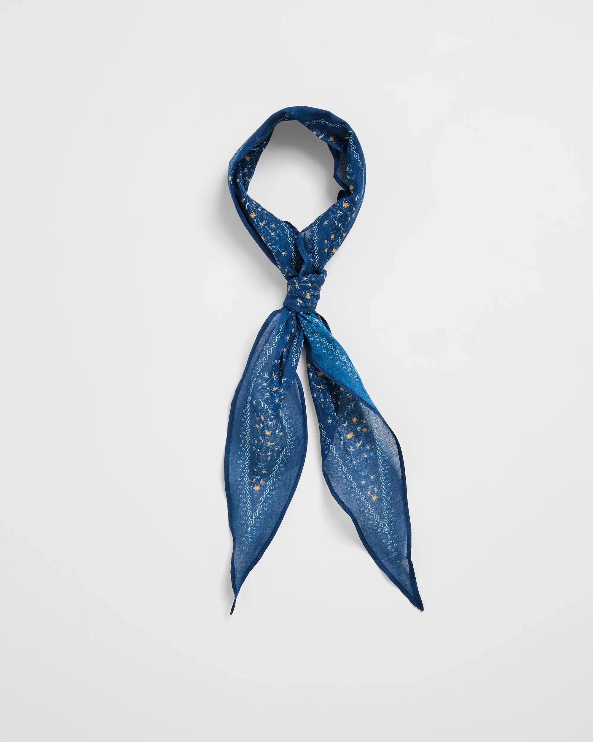 1 Target Diamond Organic Cotton Scarf NAVY BLUE, 1 of 2