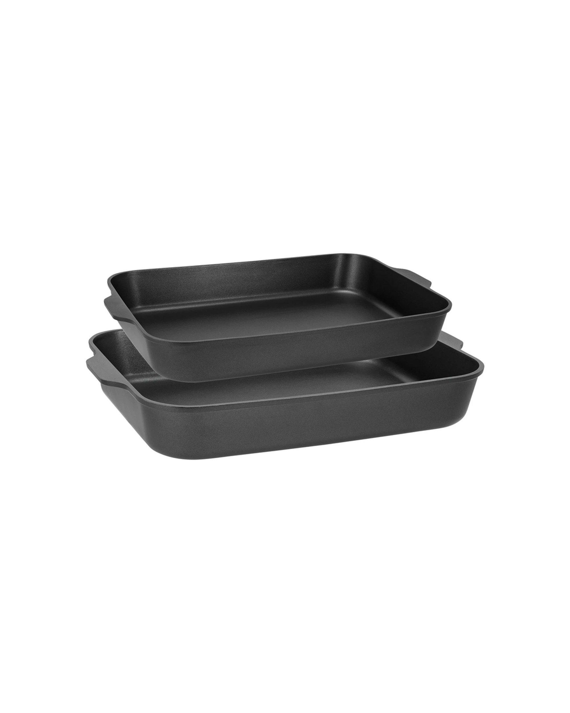 2 Maxwell And Williams Roaster Set 2 Piece Non-Stick Cast Aluminium 34cm 38cm - Black, 2 of 4