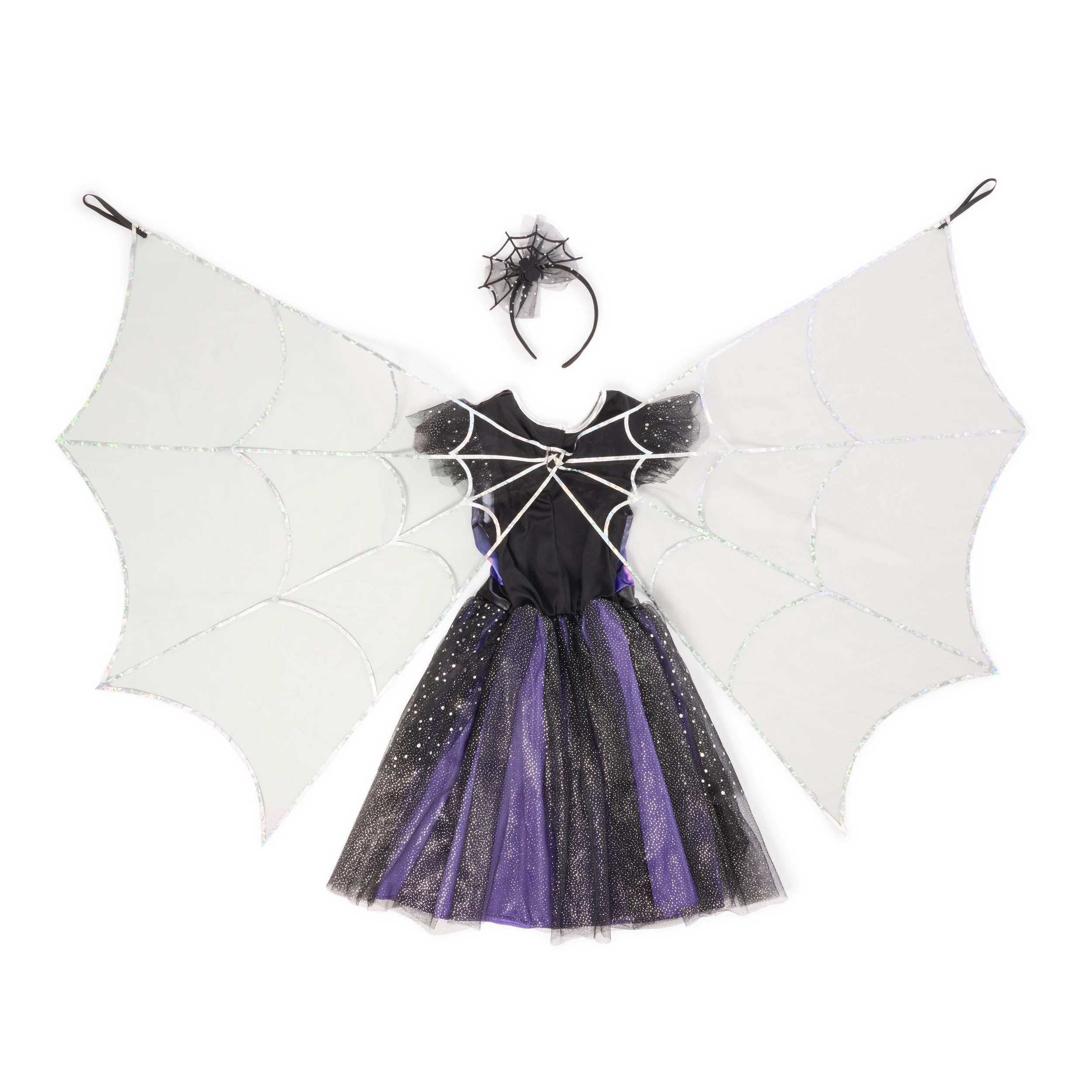 10 2 Piece Winged Spider Witch Costume - Ages 6-8, 10 of 10