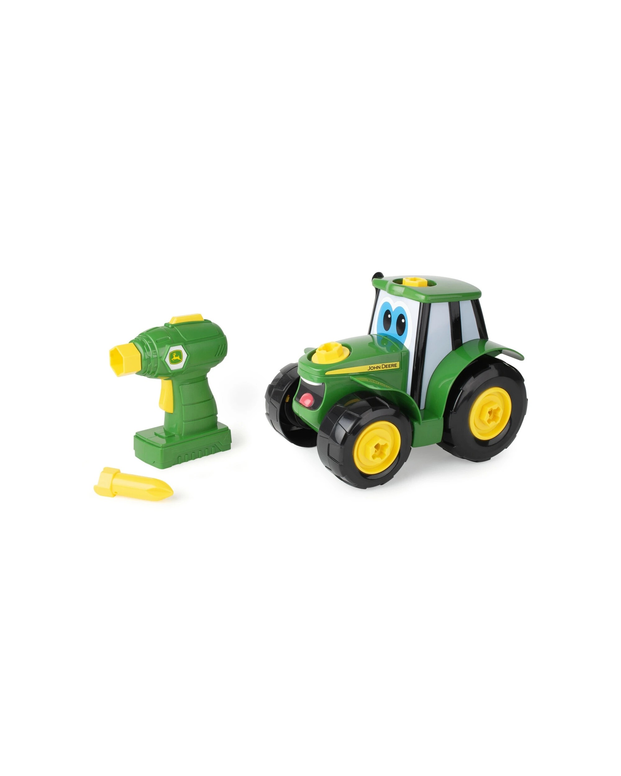 2 John Deere 16pc Build-A-Johnny Tractor Buildable Toy Set With Drill - Multi, 2 of 8