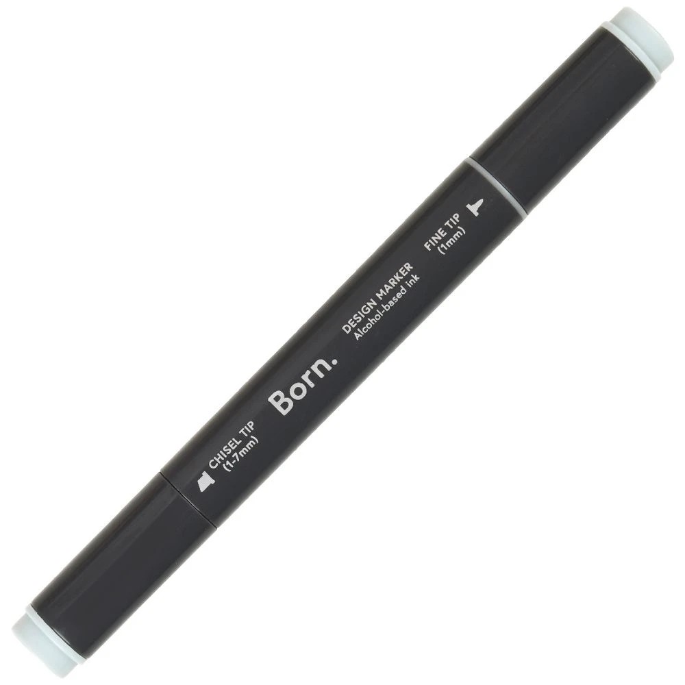 4 Born Professional Dual-Tip Artist Marker Green Grey GG030, 4 of 4