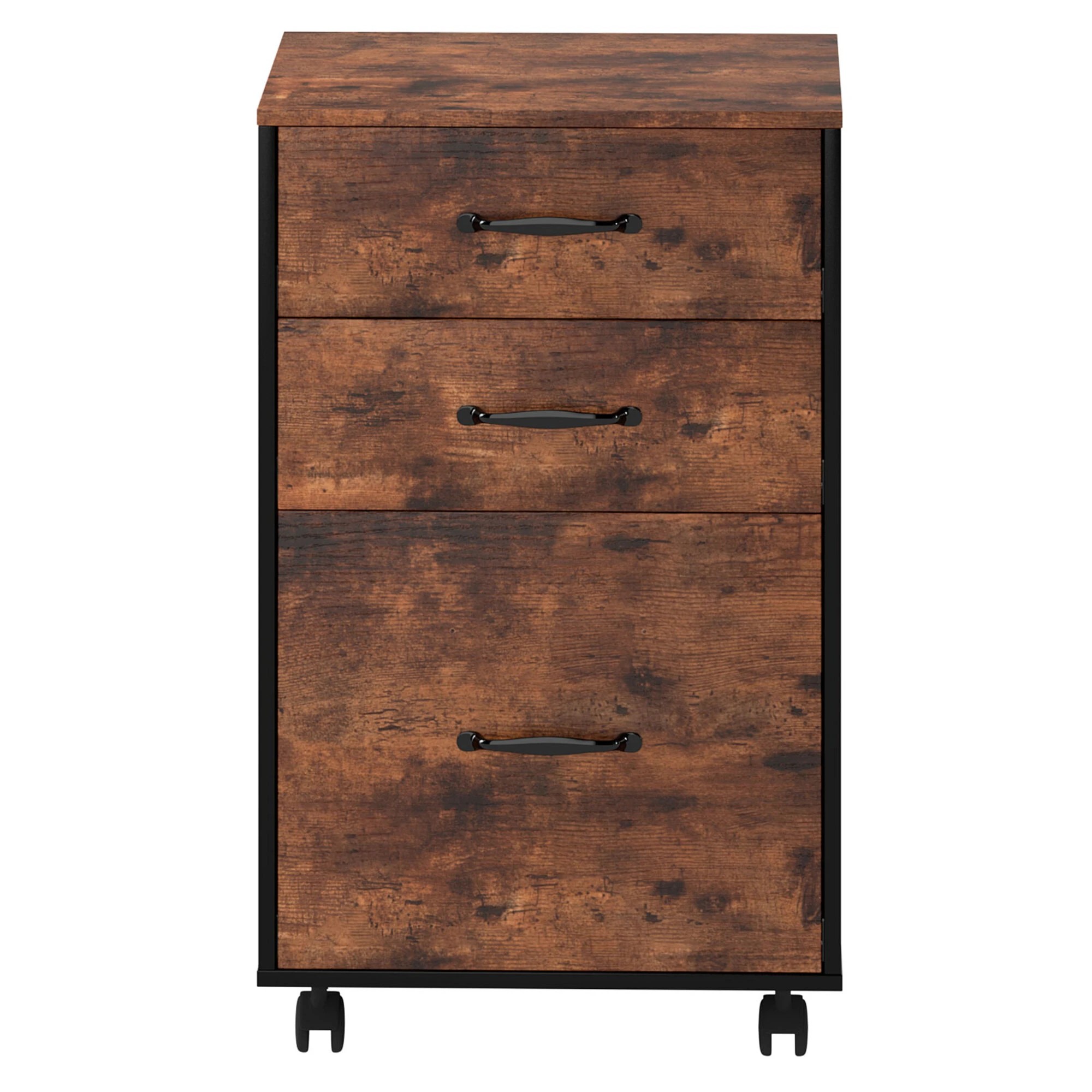 2 Levede File Cabinet Mobile Filing Cabinet 3 Drawers, 2 of 9