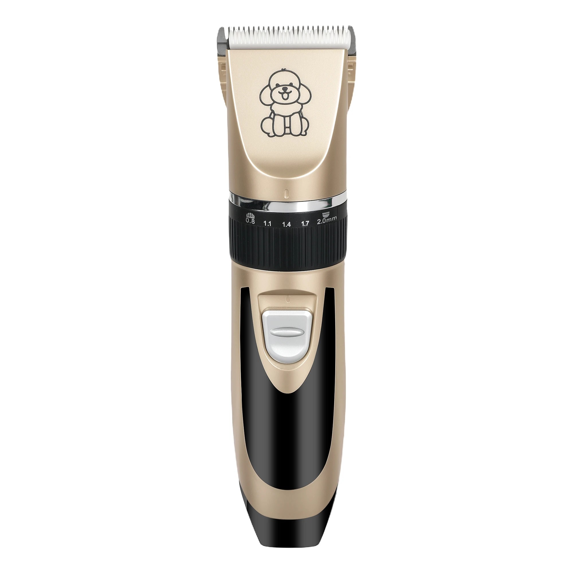 2 Pawz Dog Clippers Cordless Usb Rechargeable Pet Grooming Kit In Golden Colour, 2 of 9
