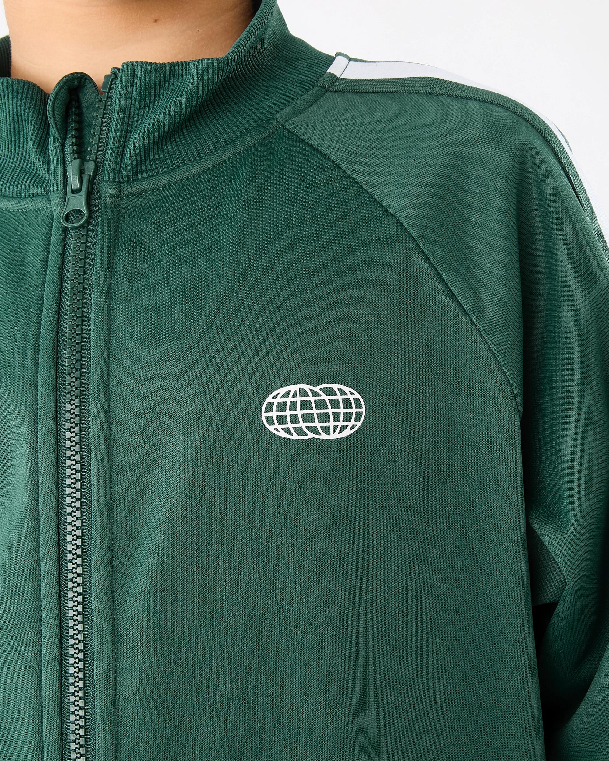 4 Tricot Zip Through Sweatshirt Grn Globe, 4 of 9