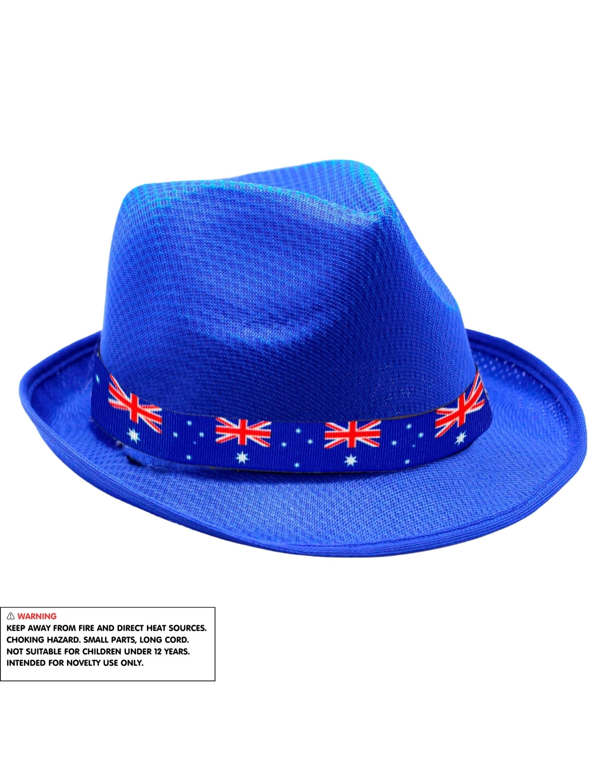 2 Partyrama Adult Australian Trilby Hat - One Size - Blue, 2 of 2