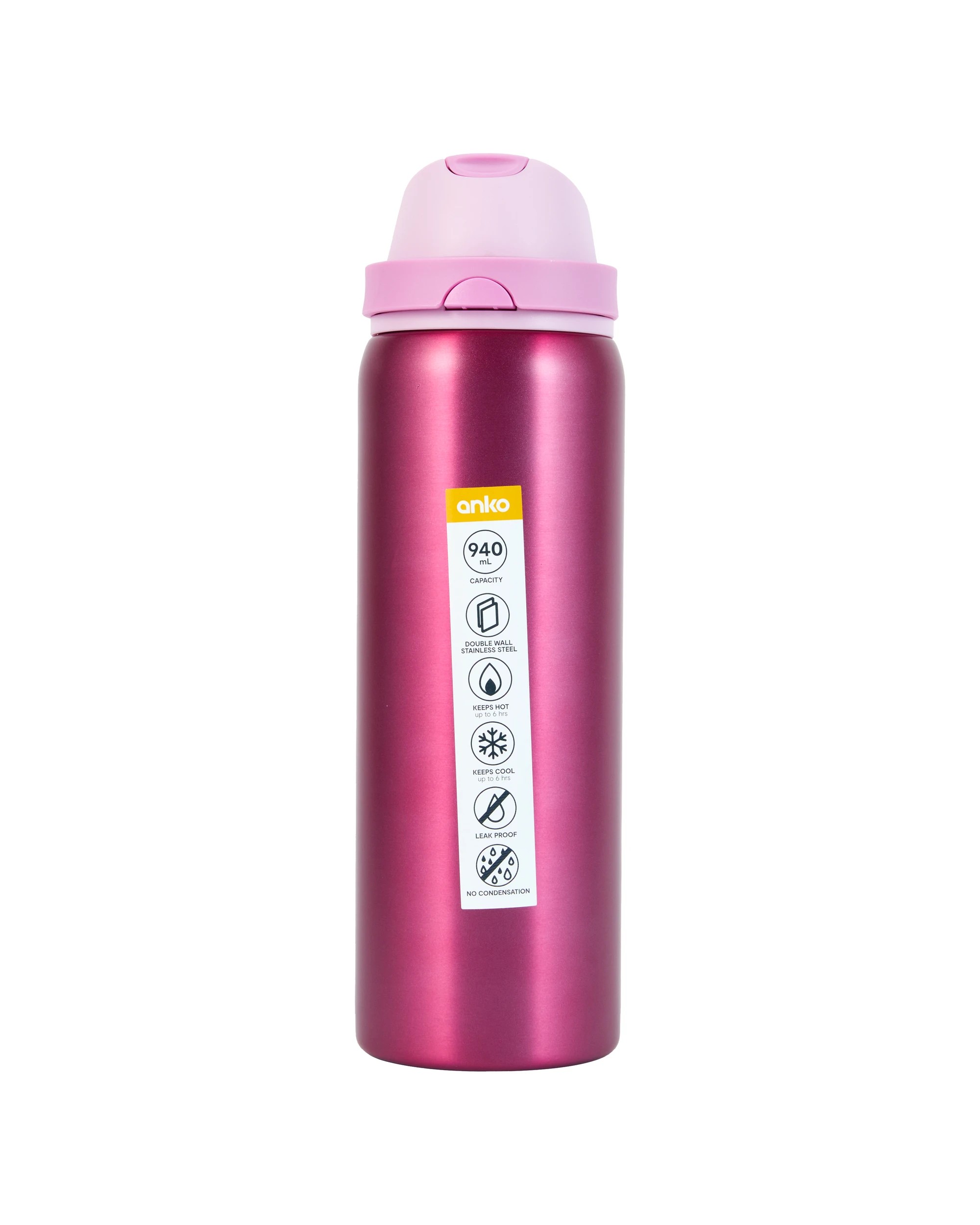 7 940ml Pink Dual Function Drink Bottle, 7 of 7