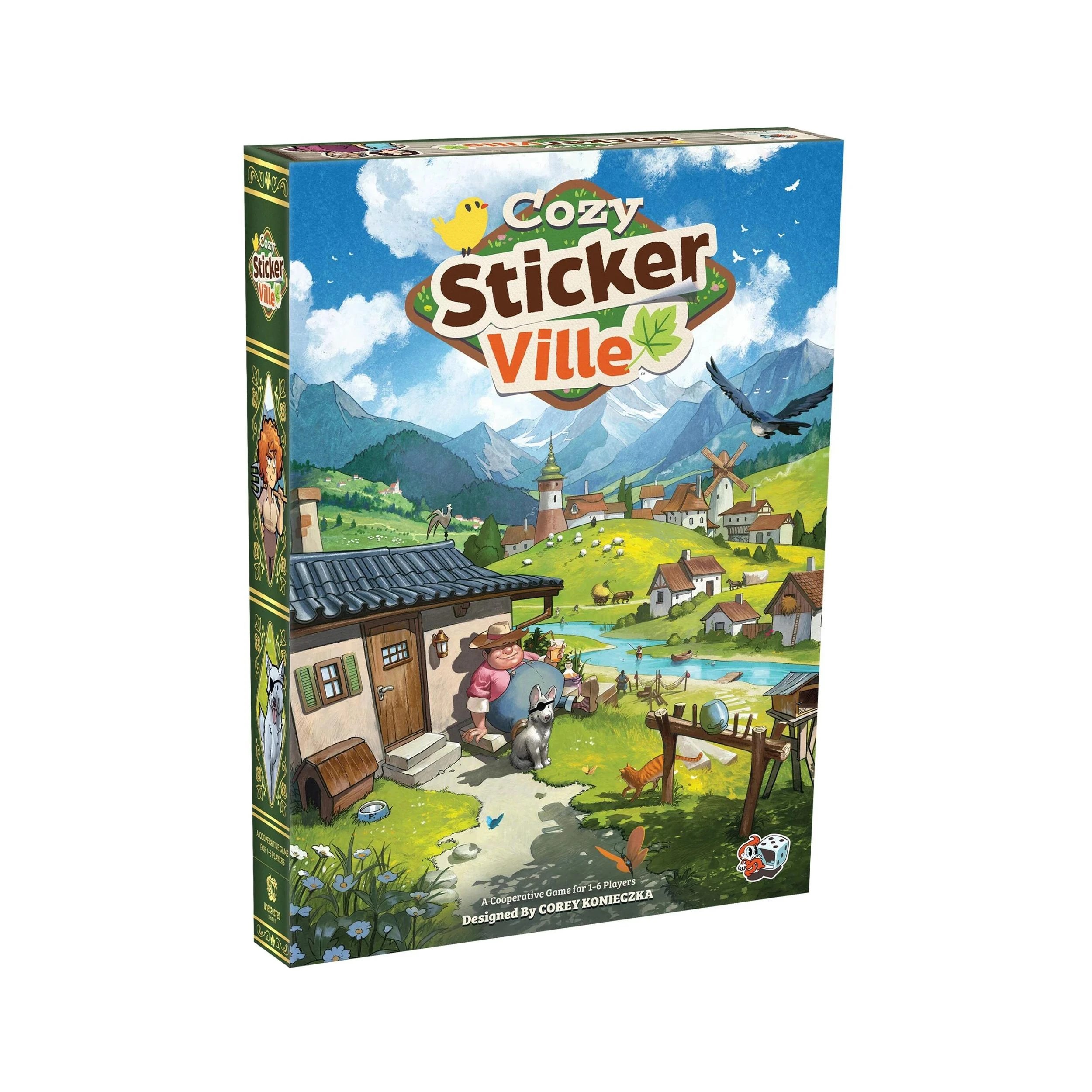 1 Asmodee Games Cozy Stickerville Board Game - Multi, 1 of 4