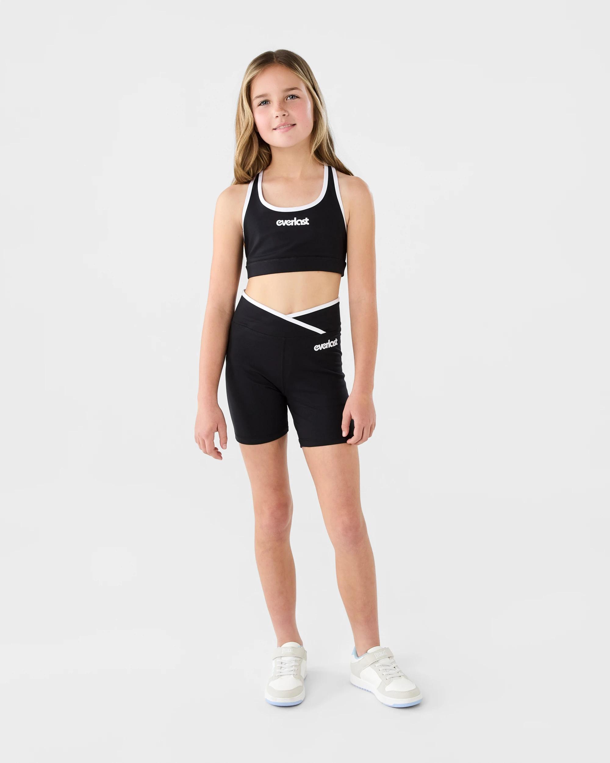 5 Everlast Kids Piping Bike Shorts Black, 5 of 6