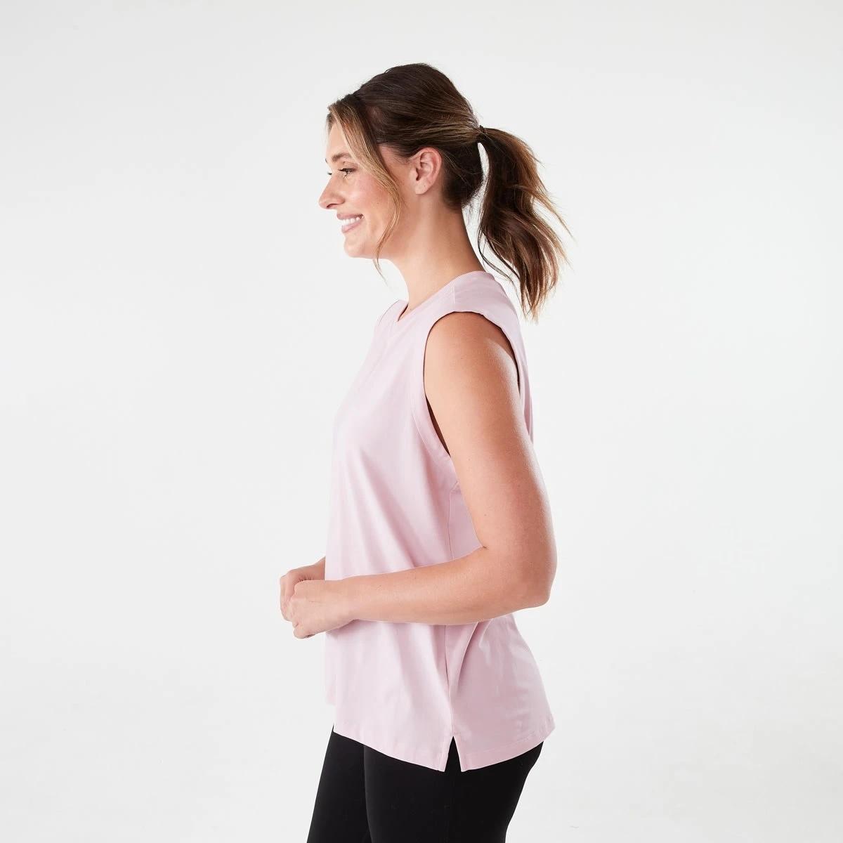 2 Active Womens Muscle Tank Aura Pink, 2 of 6