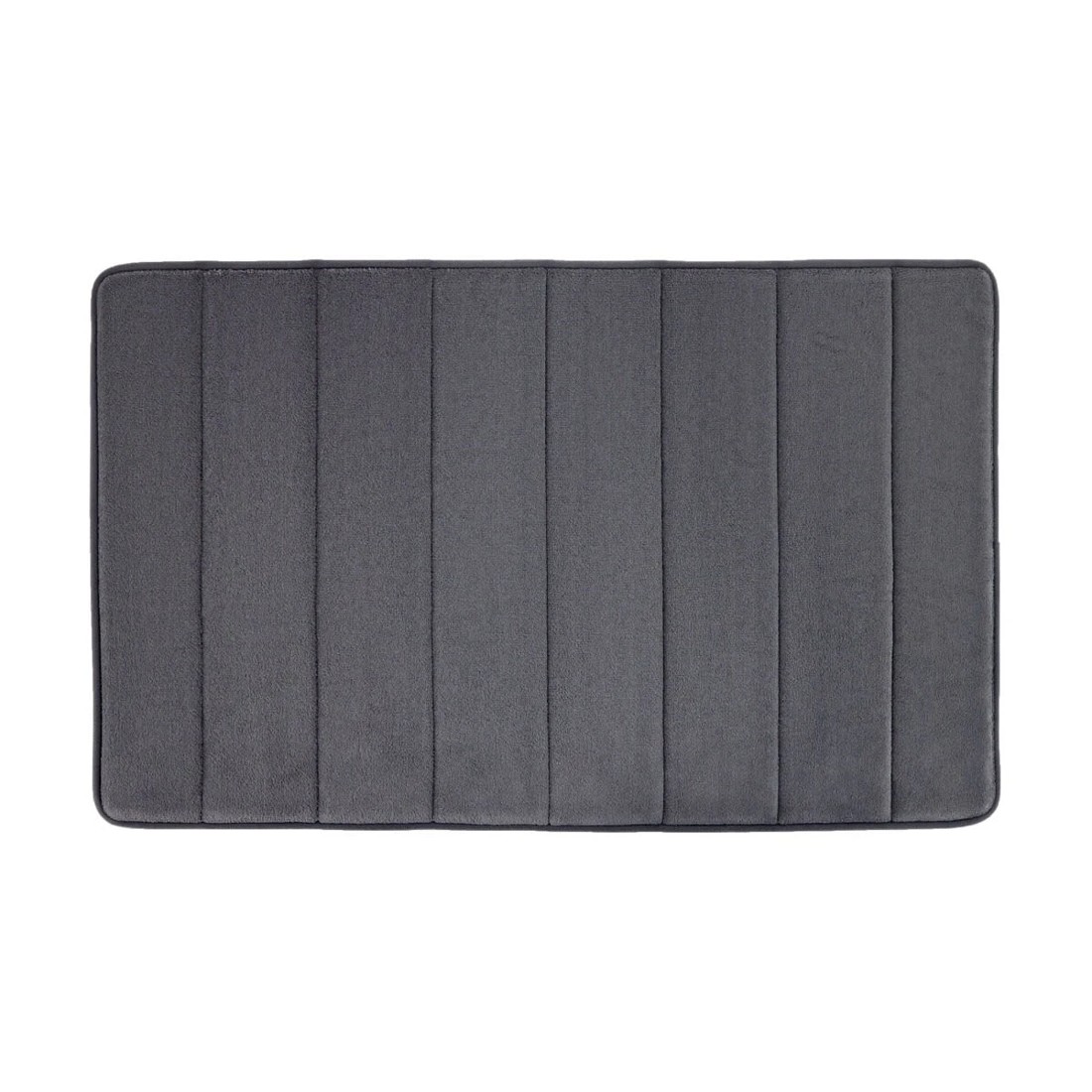 1 Memory Foam Bath Mat - Charcoal, 1 of 5