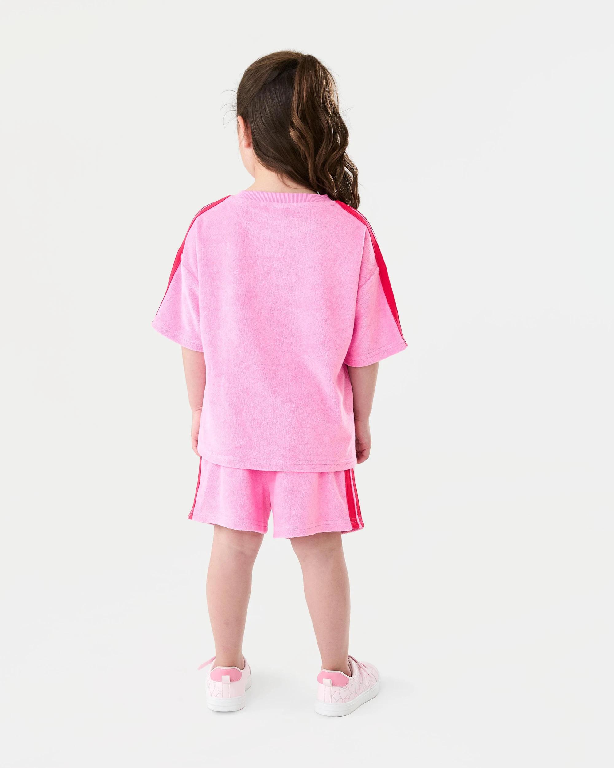 7 Short Sleeve Textured T-shirt Rose Pnk, 7 of 7