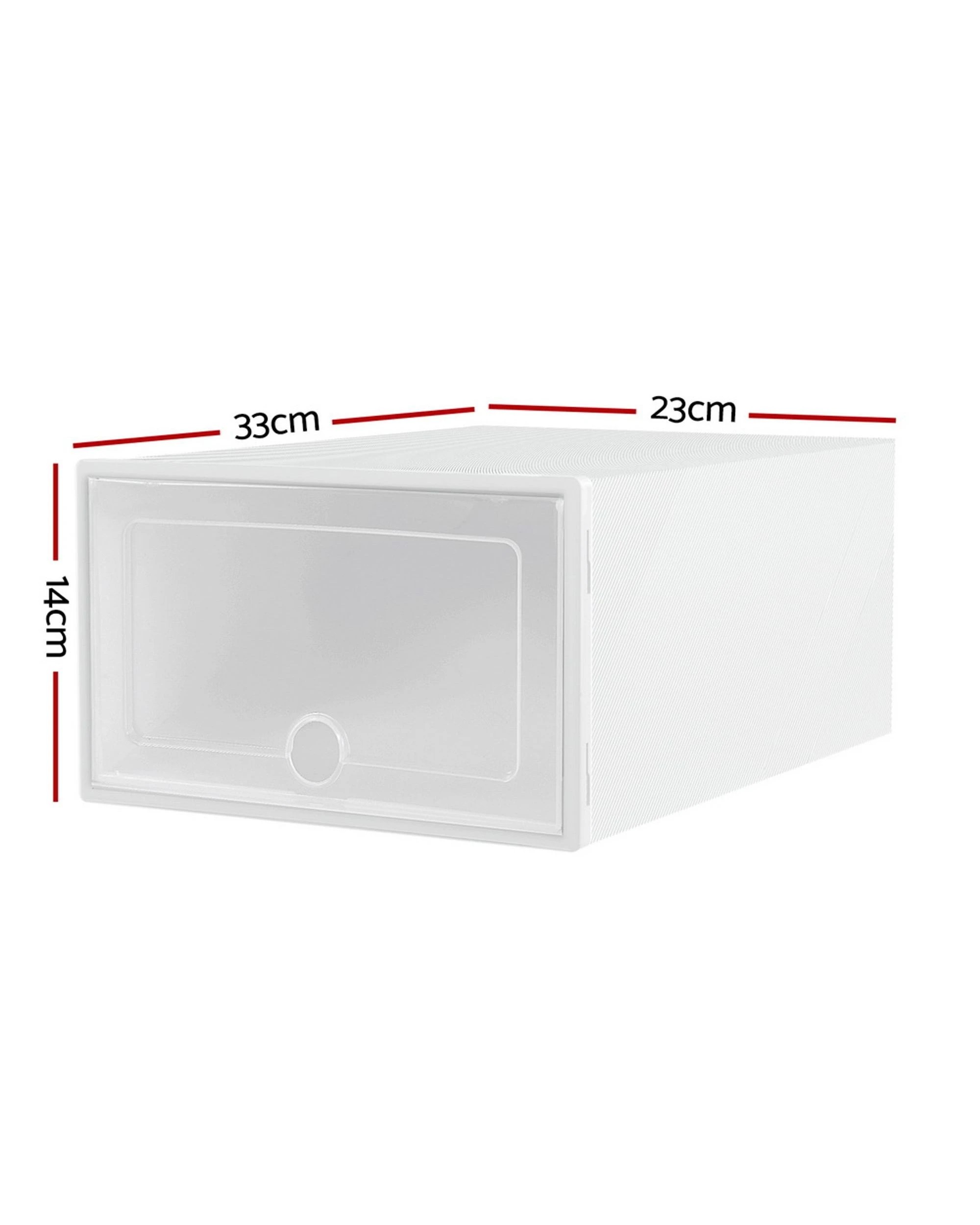 3 Artiss Shoe Box Rack Diy Set Of 12 Stackable
 - White, 3 of 3