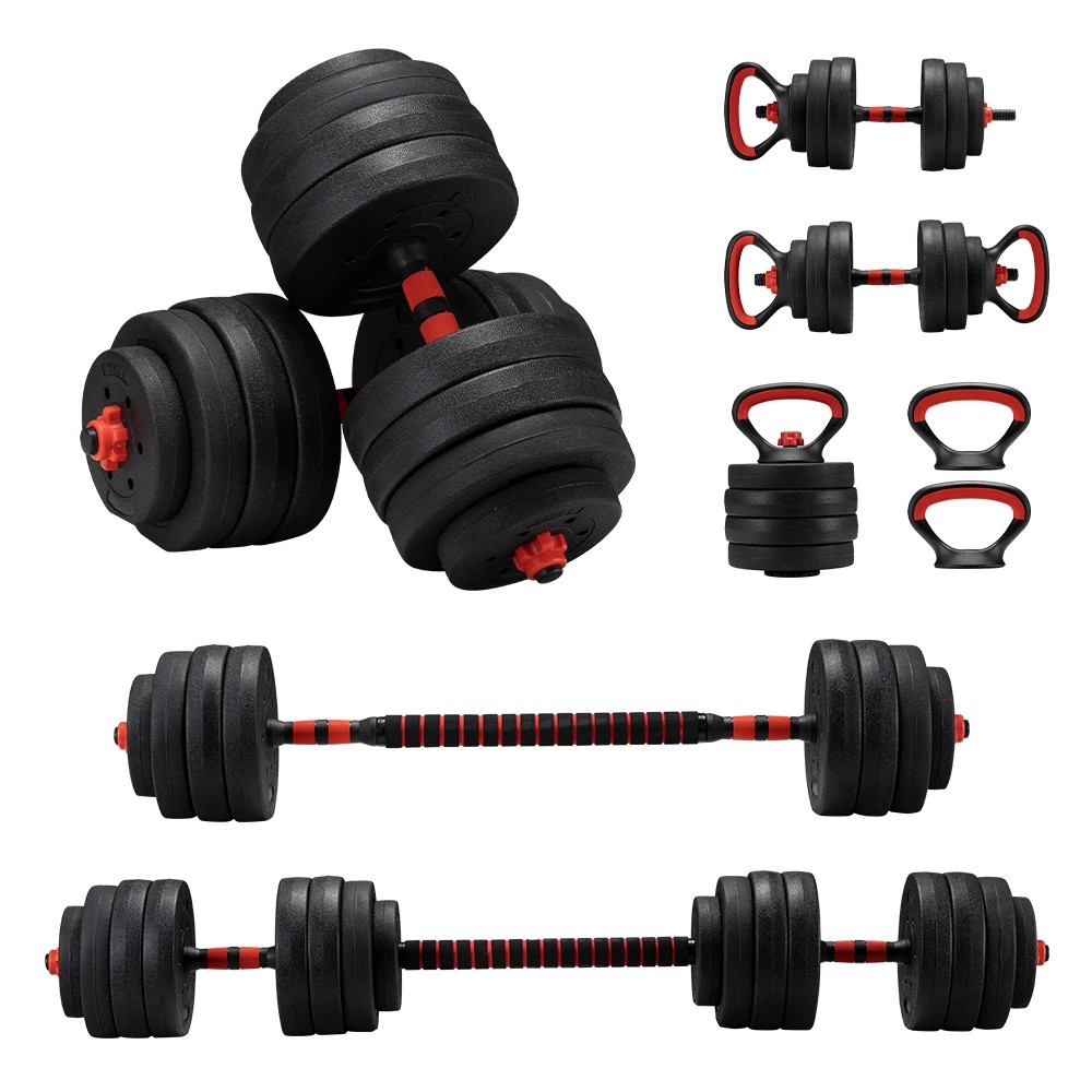 1 ProPulse 40KG Adjustable Dumbbell Barbell Set Home Gym Weights Exercise - Black, 1 of 3