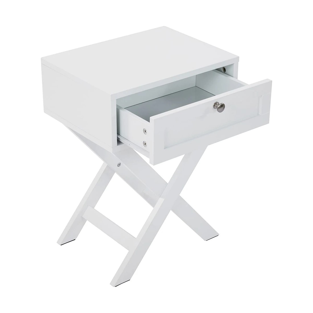 7 Hamptons Bedside Table with Drawer, 7 of 9