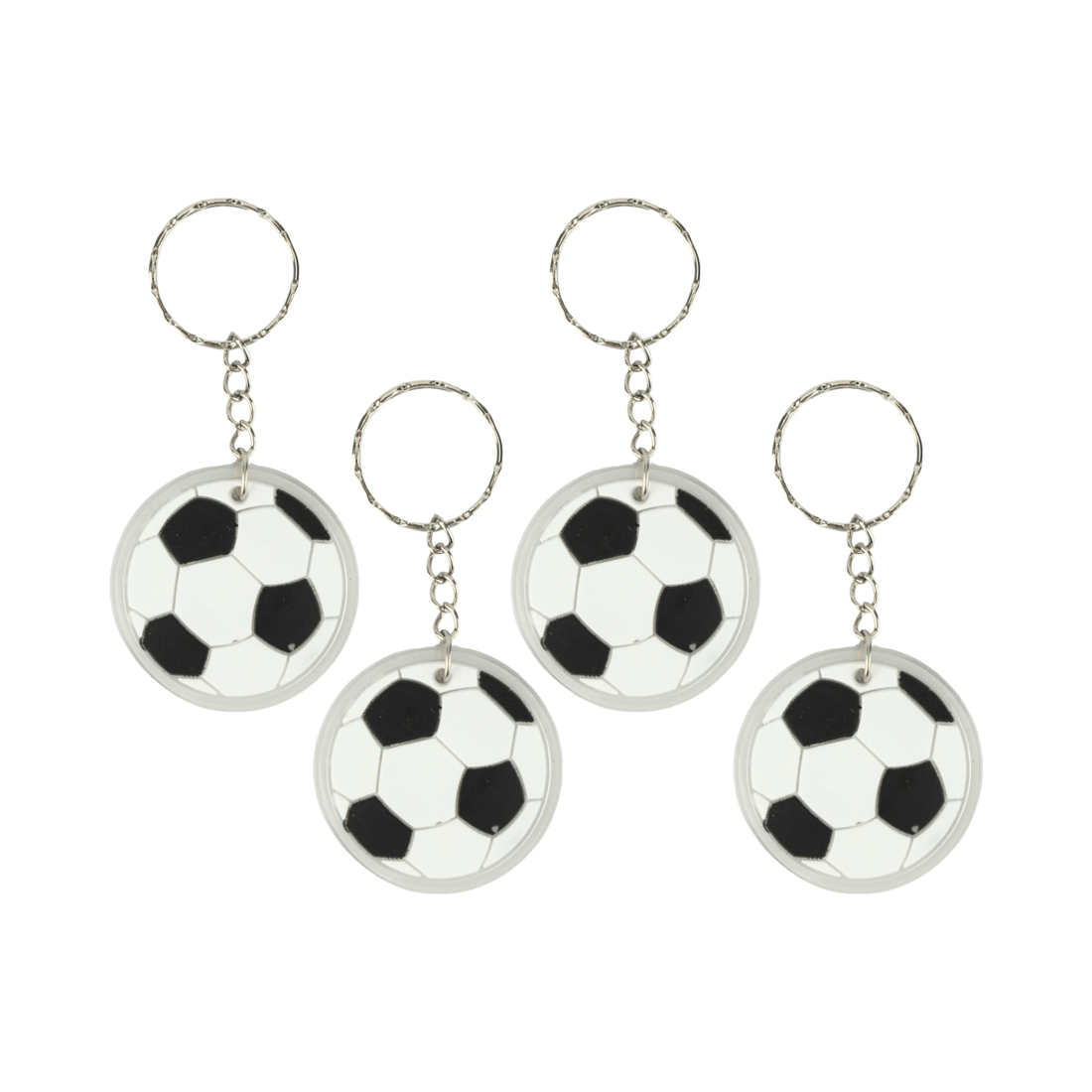 1 Partyrama Pack of 12 Soccer Ball Keyrings, 1 of 3