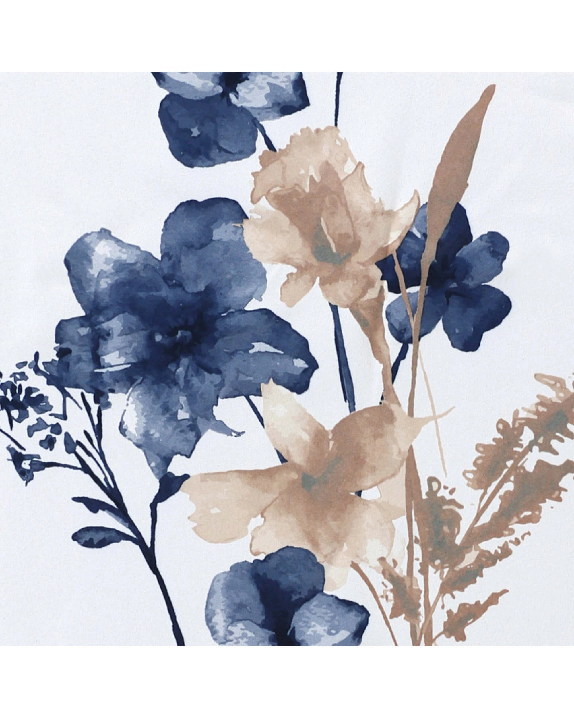 4 Smarcute Blockout Cattleya Floral Grommet Curtain - 2X 132x160cm - Multi, 4 of 4
