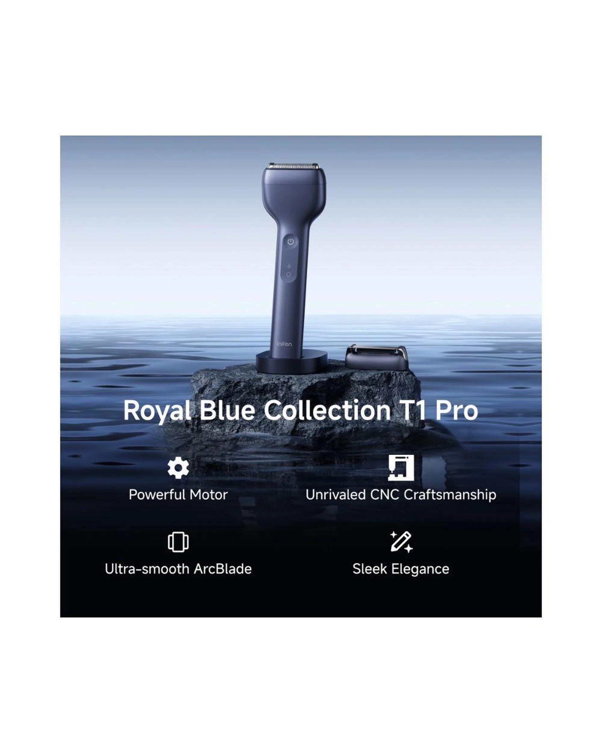 2 Laifen T1 Pro Electric Shaver Royal Blue USB C Rechargeable Waterproof, 2 of 9