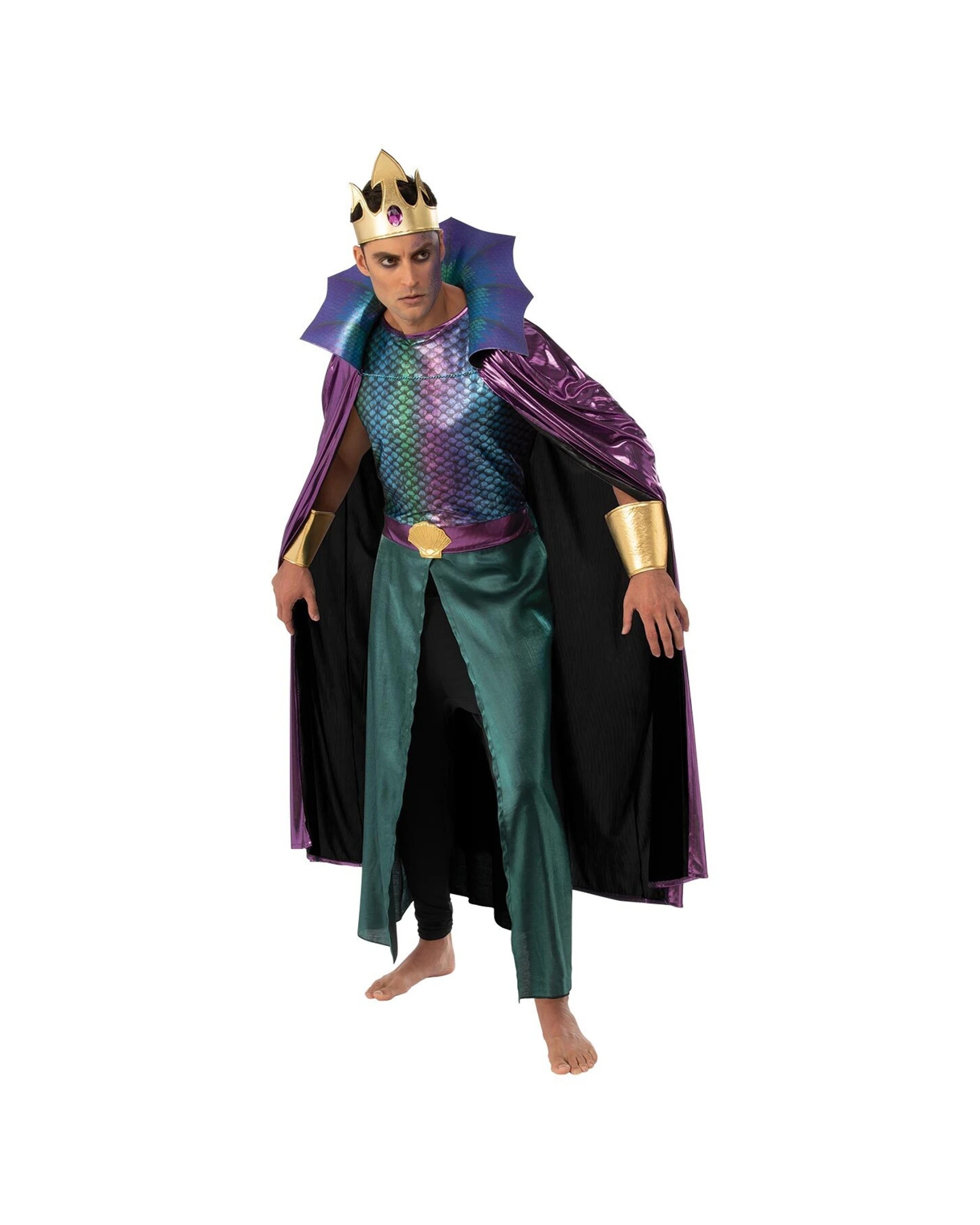 1 Rubies King Neptune Mer-Man Dress Up Costume Size XL - Multi, 1 of 3