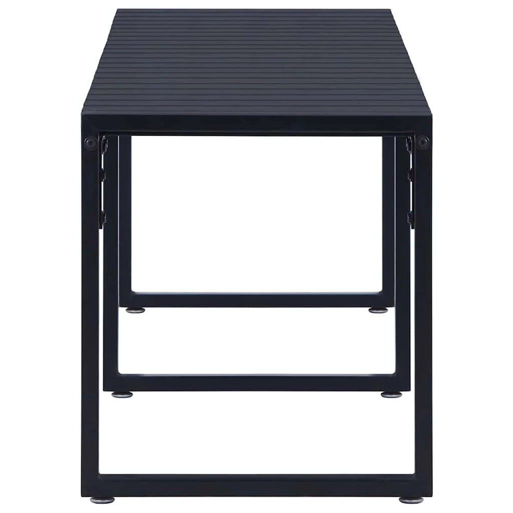 3 Vidaxl Garden Bench, Garden Benches - Black, 3 of 5