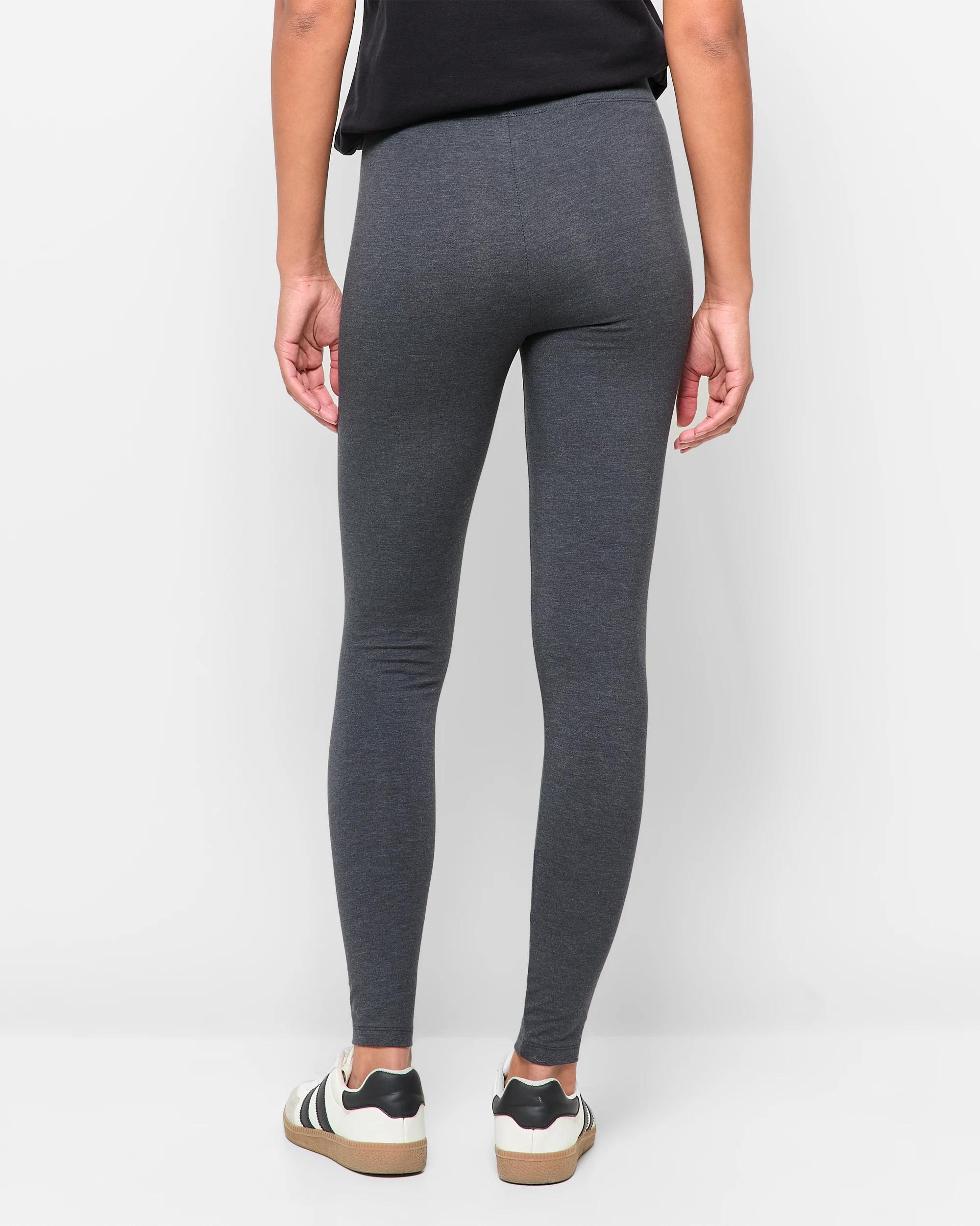 4 Target Australian Cotton Full Length Leggings CHARCOAL MARLE, 4 of 5