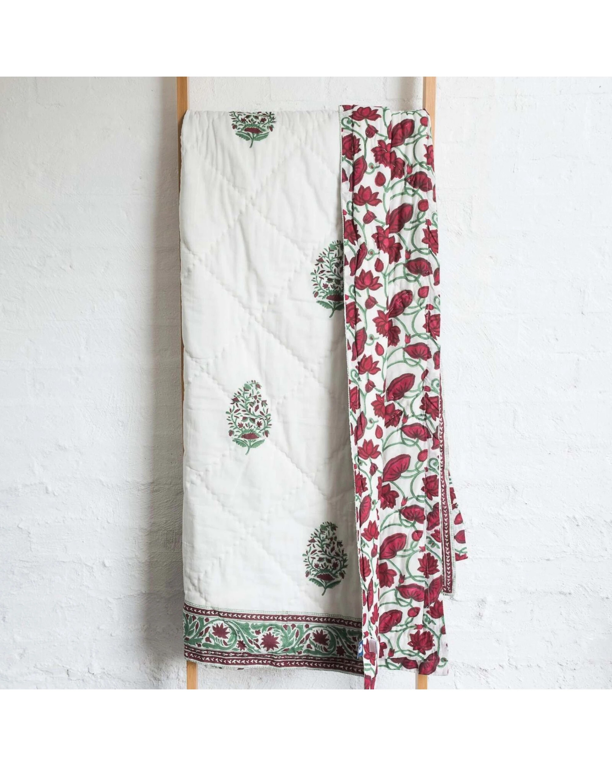 2 Kolka Kaner Coverlet Bedspread Quilt Bed Doona - Ruby (Queen 210cm x 210cm Size), 2 of 3