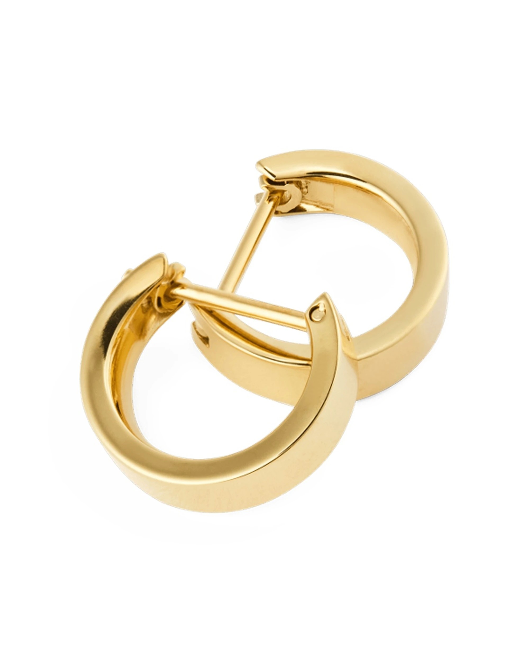 4 Daniel Wellington Line Earring Polished Gold 3.5mm Small Hoop One Size - Gold, 4 of 5