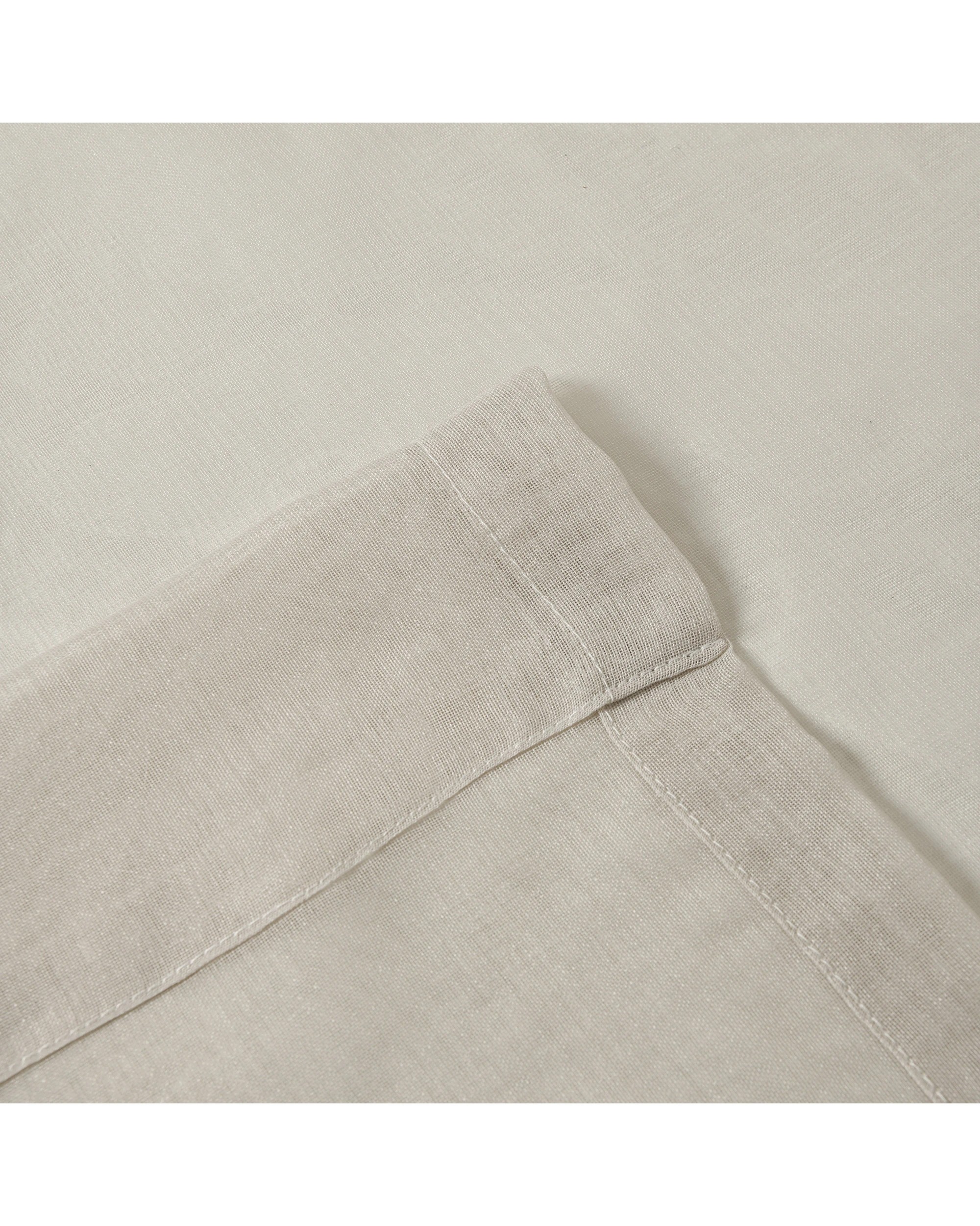 3 Cadence & Co. Kirra Sheer Concealed Tab Top Curtain Twin Pack 90x223cm - Sand, 3 of 4