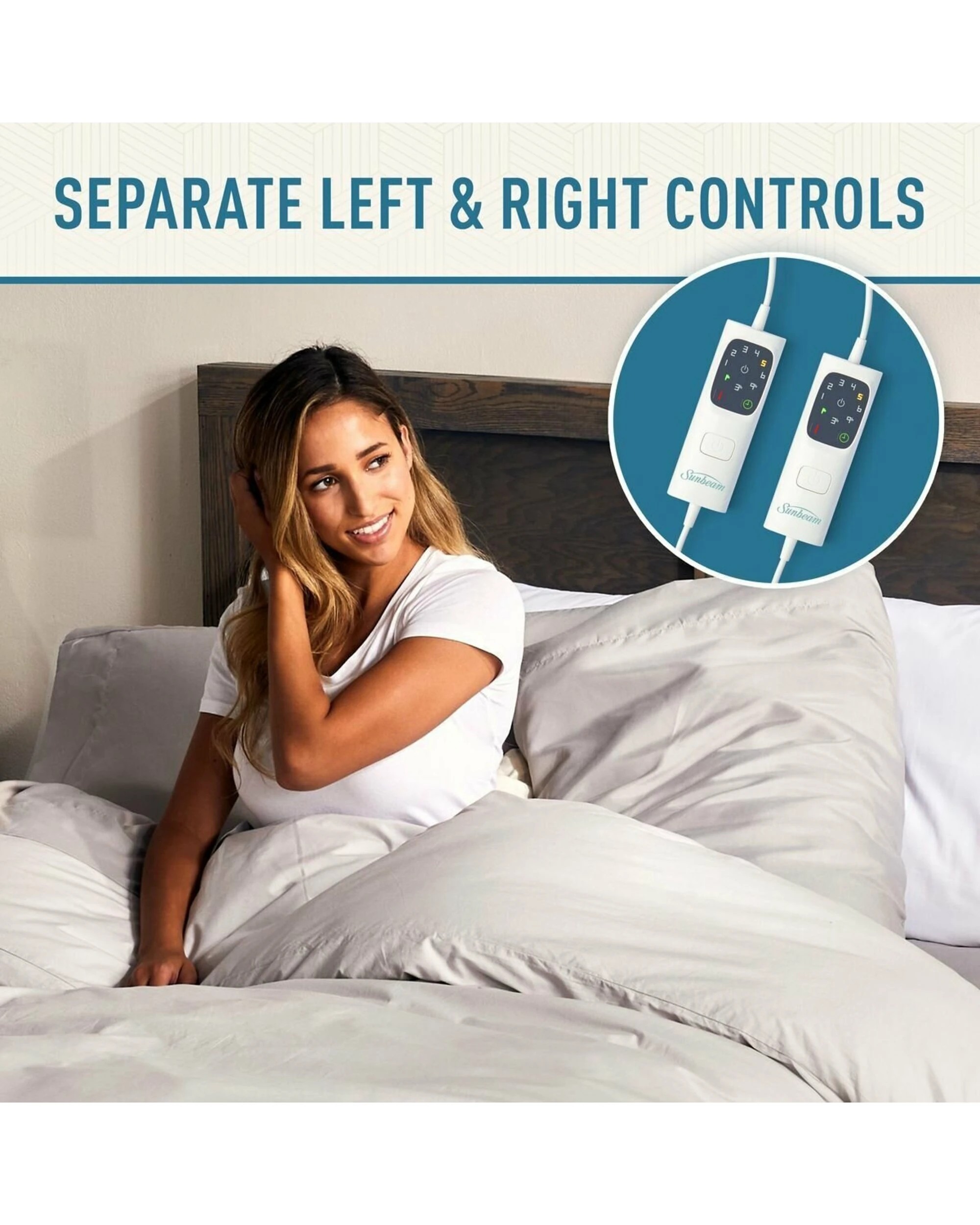 6 Sunbeam Sleep Perfect Electric Blanket - Queen BLA6351, 6 of 10