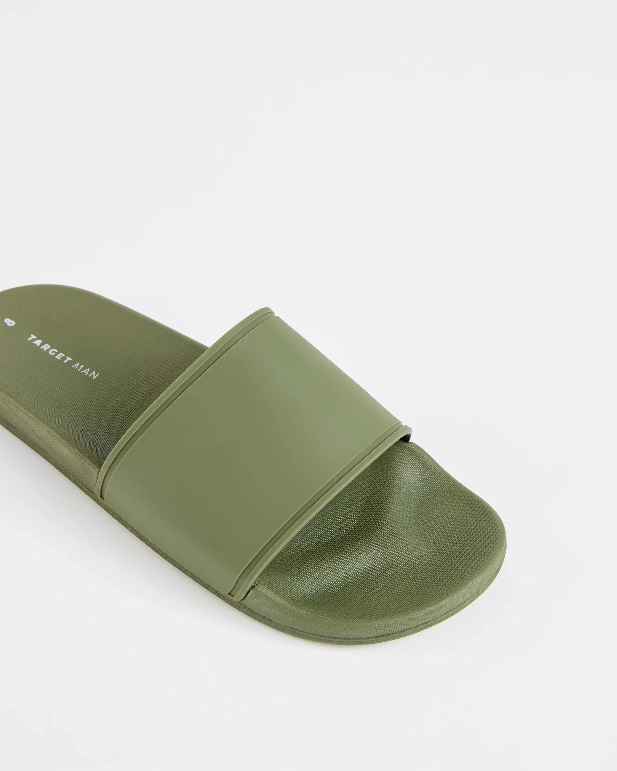 2 Target Mens Rubber Slide KHAKI, 2 of 3