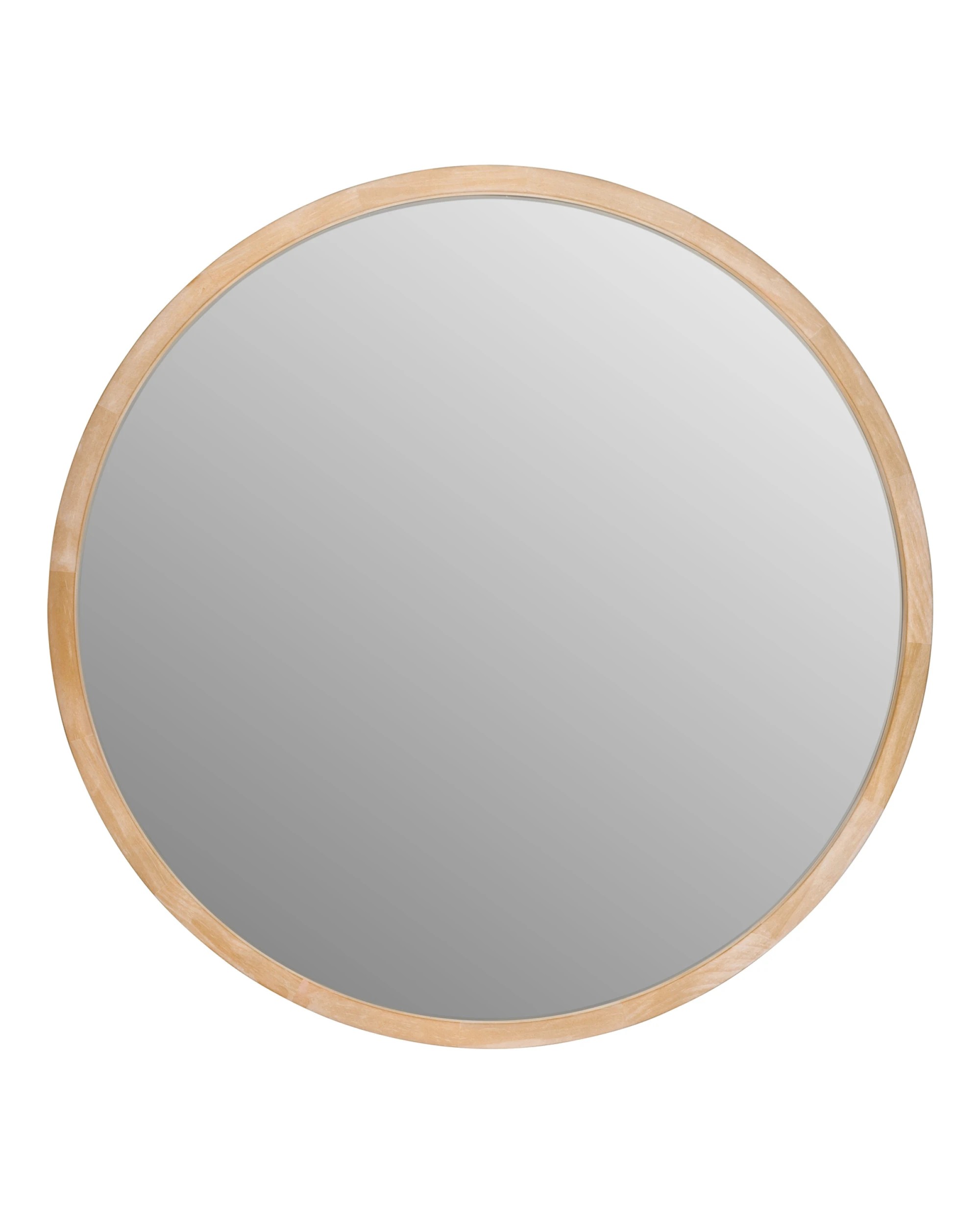 1 One Six Eight London Tina Solid Wood Mirror - 60cm - Light - Brown, 1 of 5