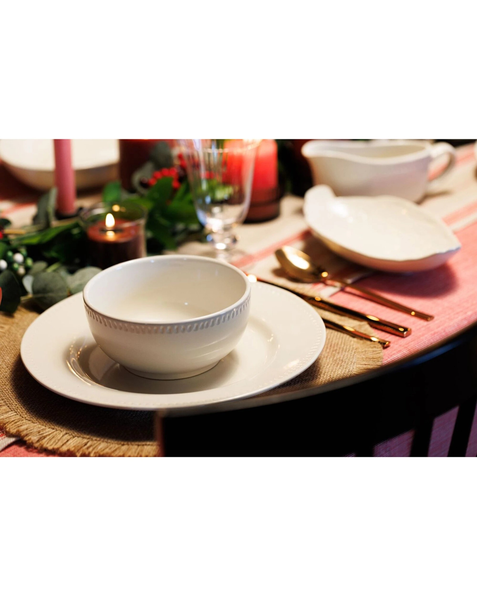 6 Mikasa 4pc Cranborne Stoneware Cereal Bowl Set 15cm - White, 6 of 8