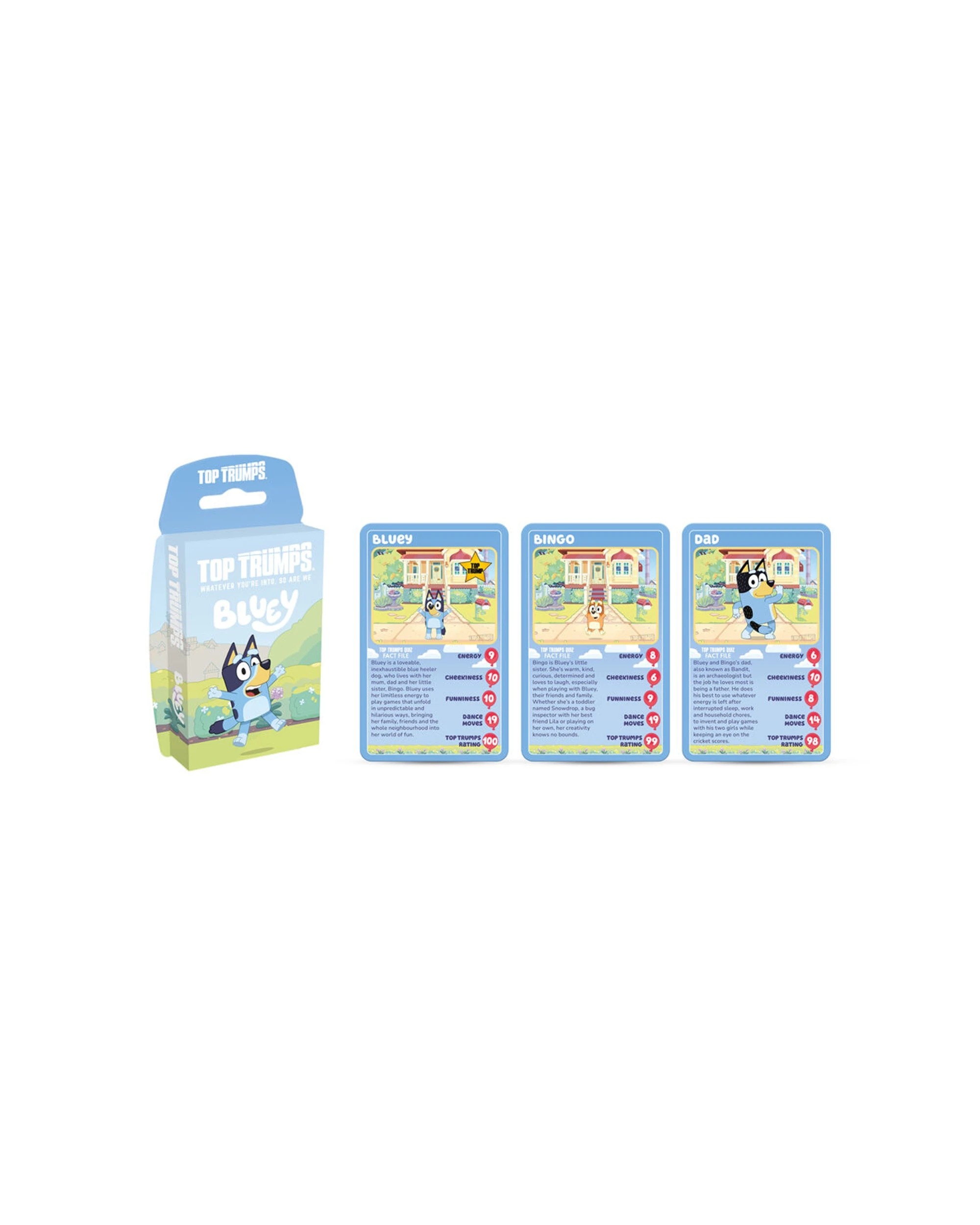 6 TOP TRUMPS 2PK Bluey Edition Family And Kids Trivia Card Game - Multi, 6 of 8