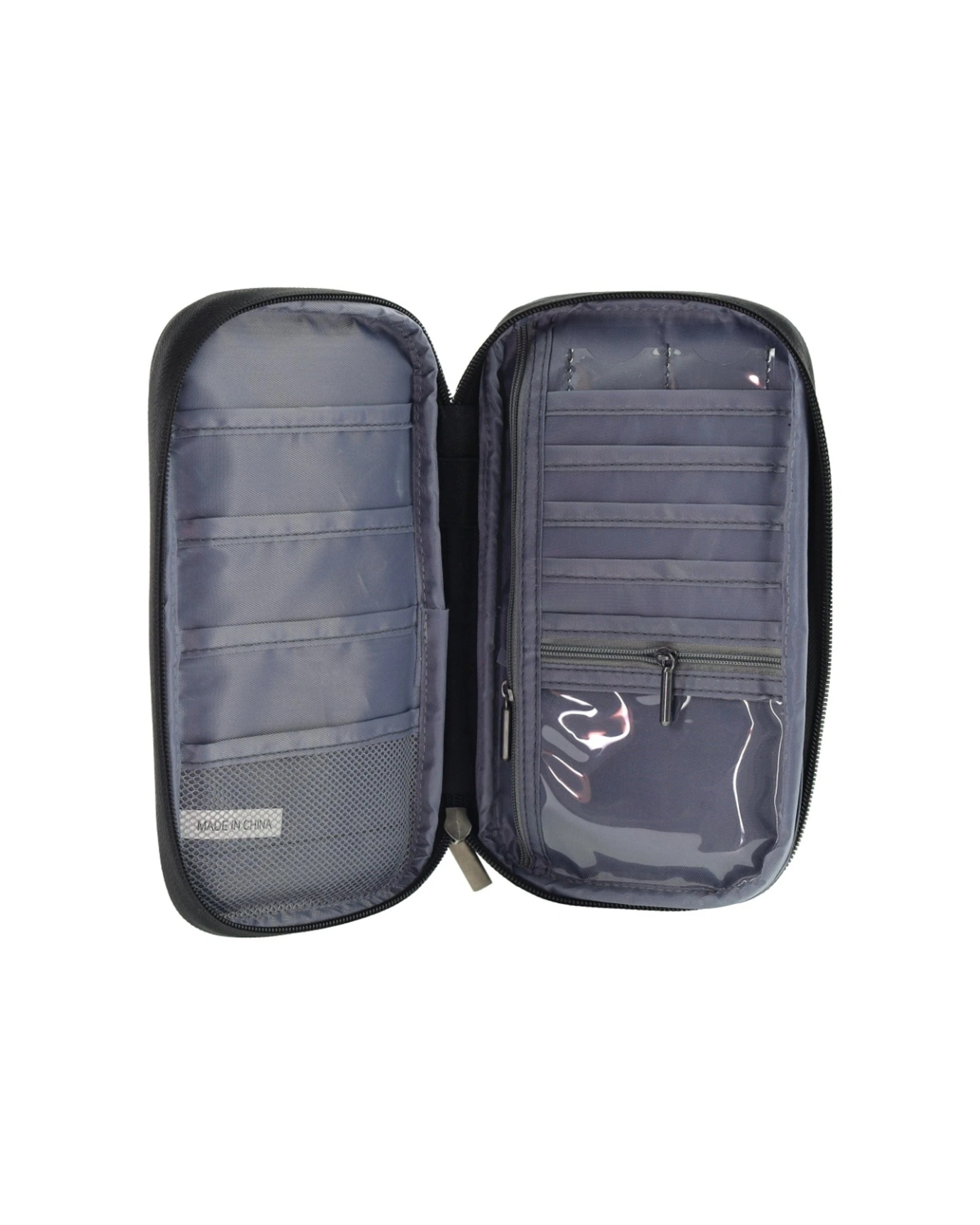 2 Milleni Travel RFID Blocking Passport Holder With Numerous Compartments - Black, 2 of 4