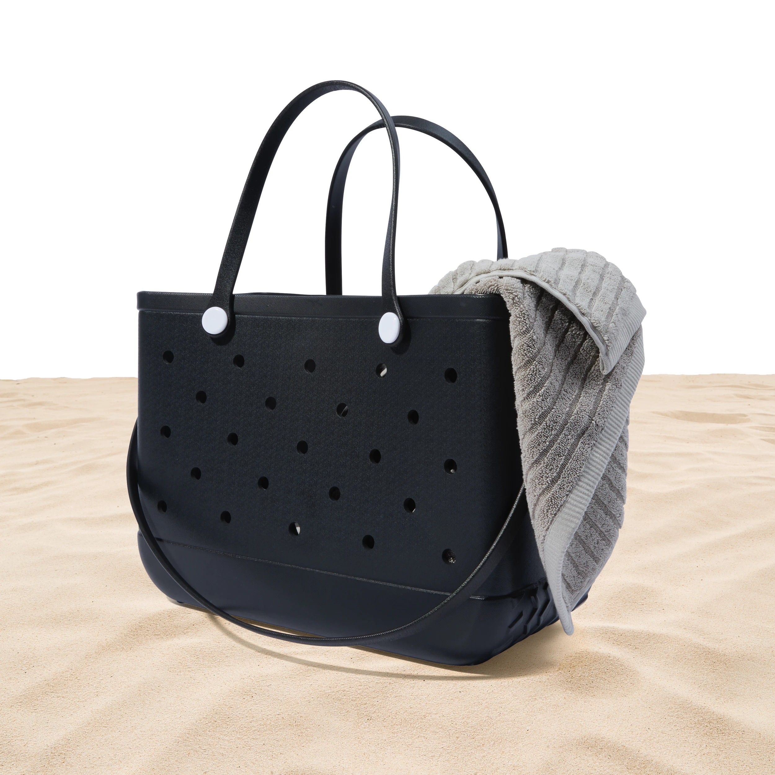 1 EVA Tote Bag - Black, 1 of 10