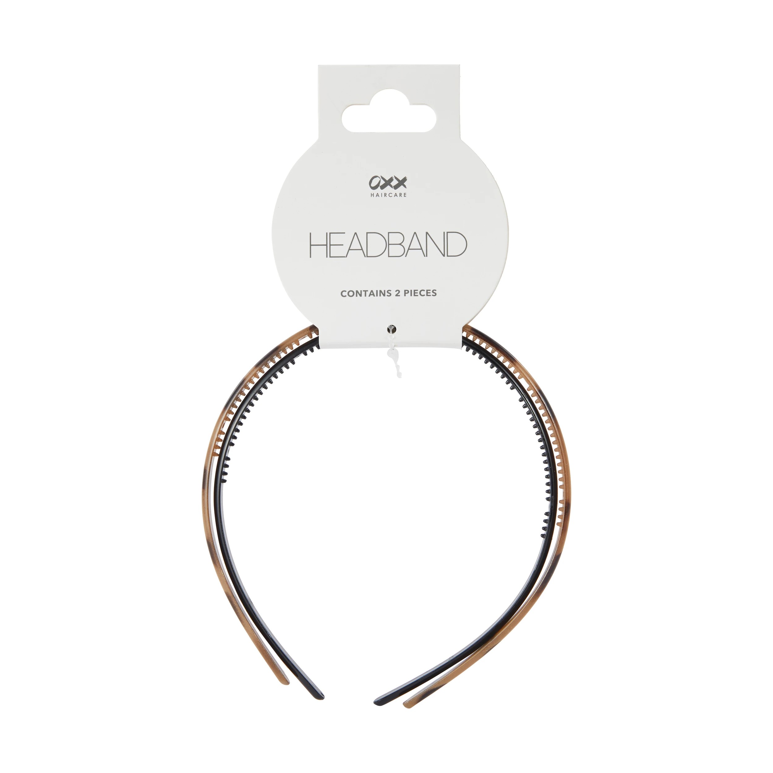 4 OXX Haircare 2 Piece Headband - Black and Tort, 4 of 4