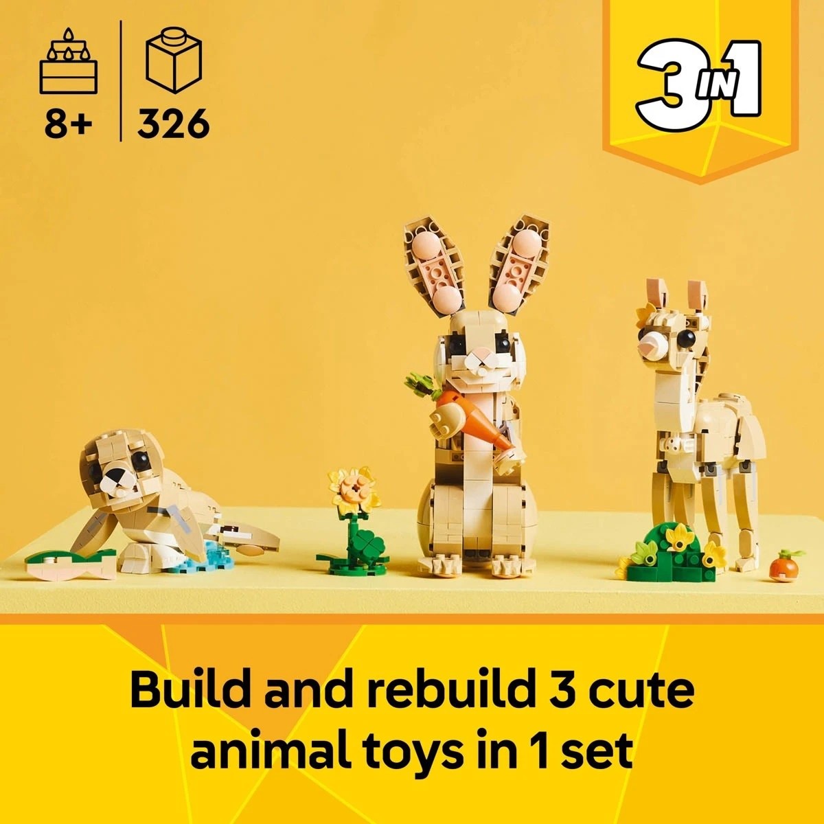 5 LEGO Creator 3-in-1 Cute Bunny 31162, 5 of 10