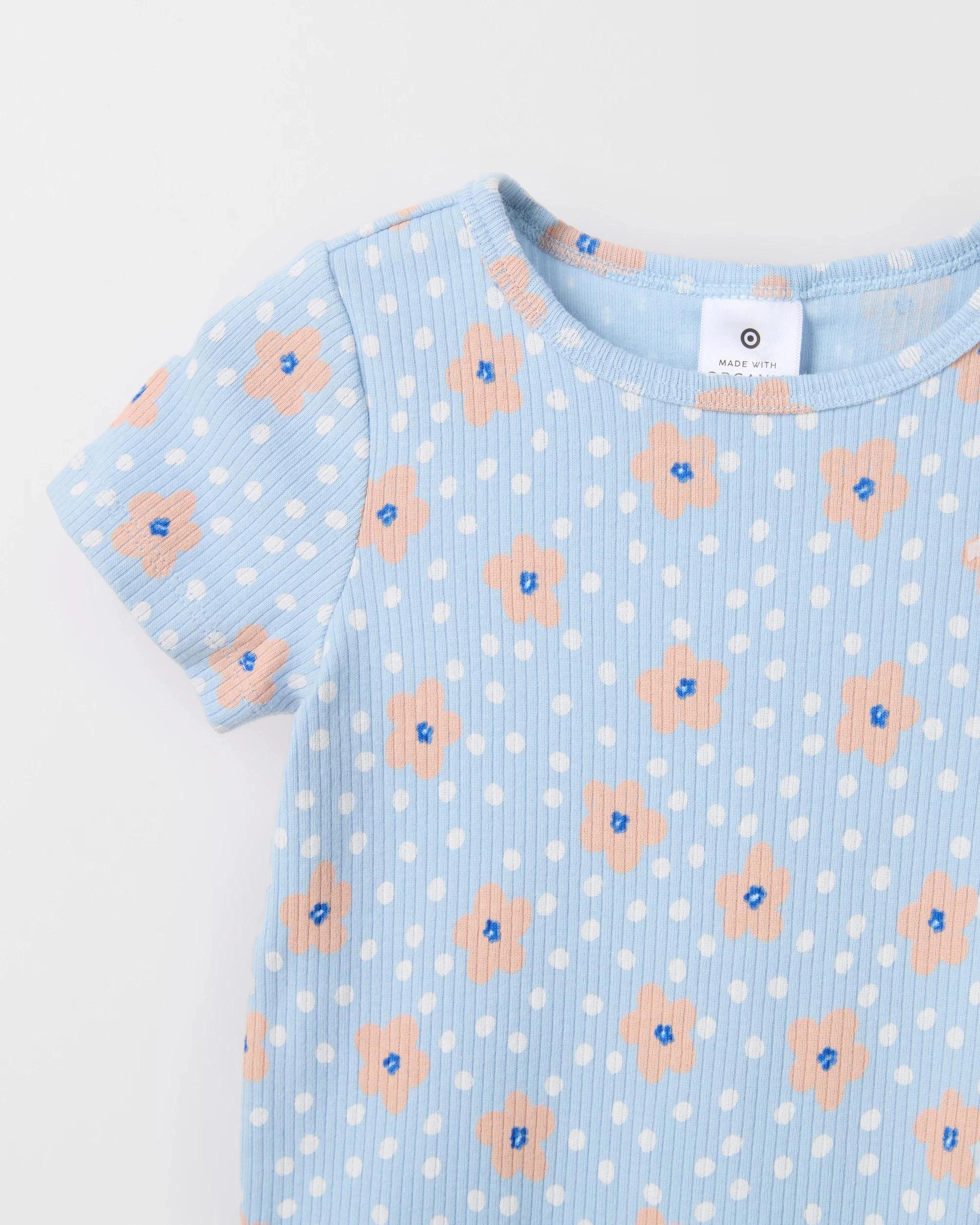 5 Target Baby Organic Cotton Baby Bodysuit and Shorts 2 Piece Set DAISY DOT, 5 of 6