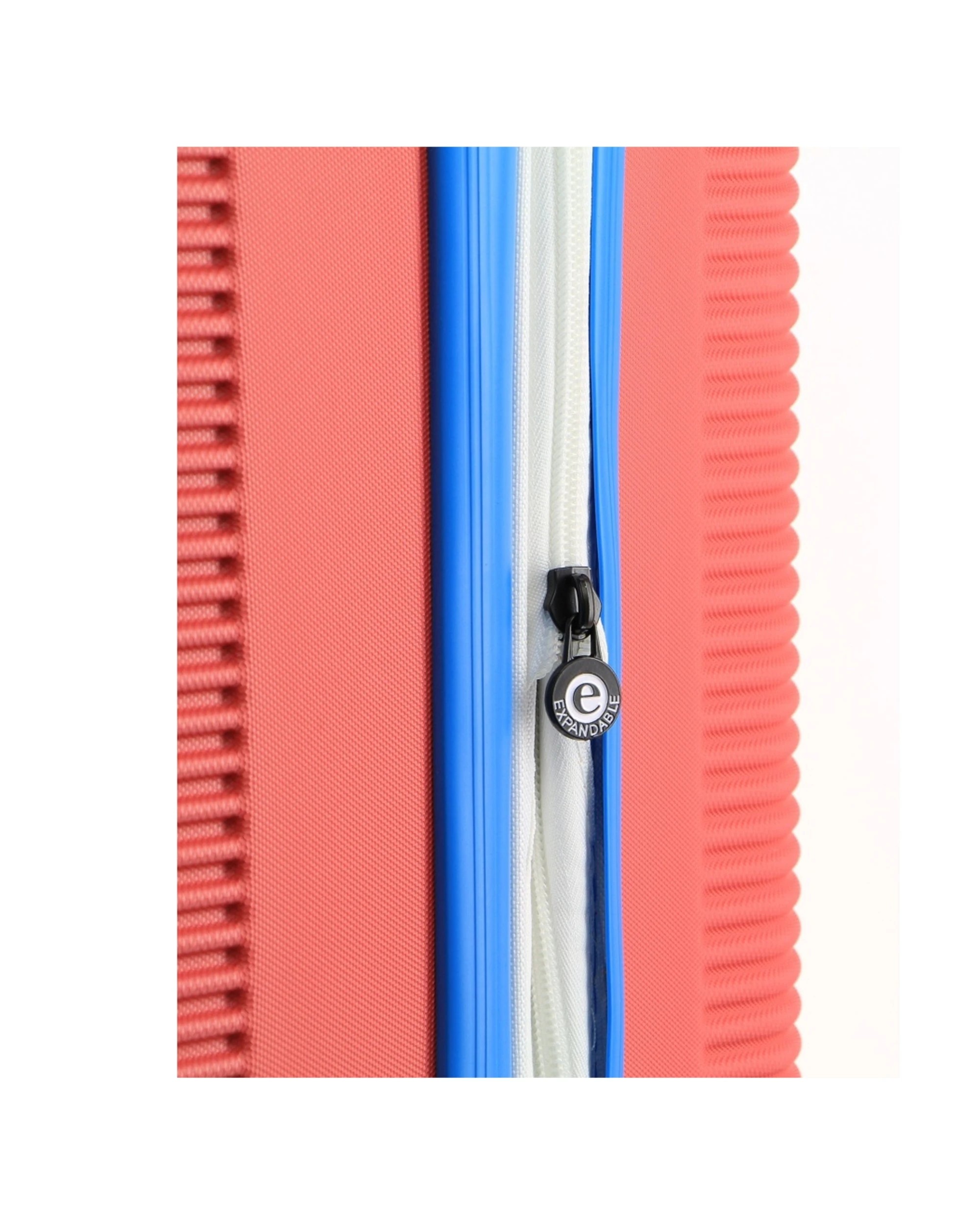 5 GAP Stripe Travel Hard-Shell Suitcase Medium Luggage 67x46cm Coral - Red, 5 of 5